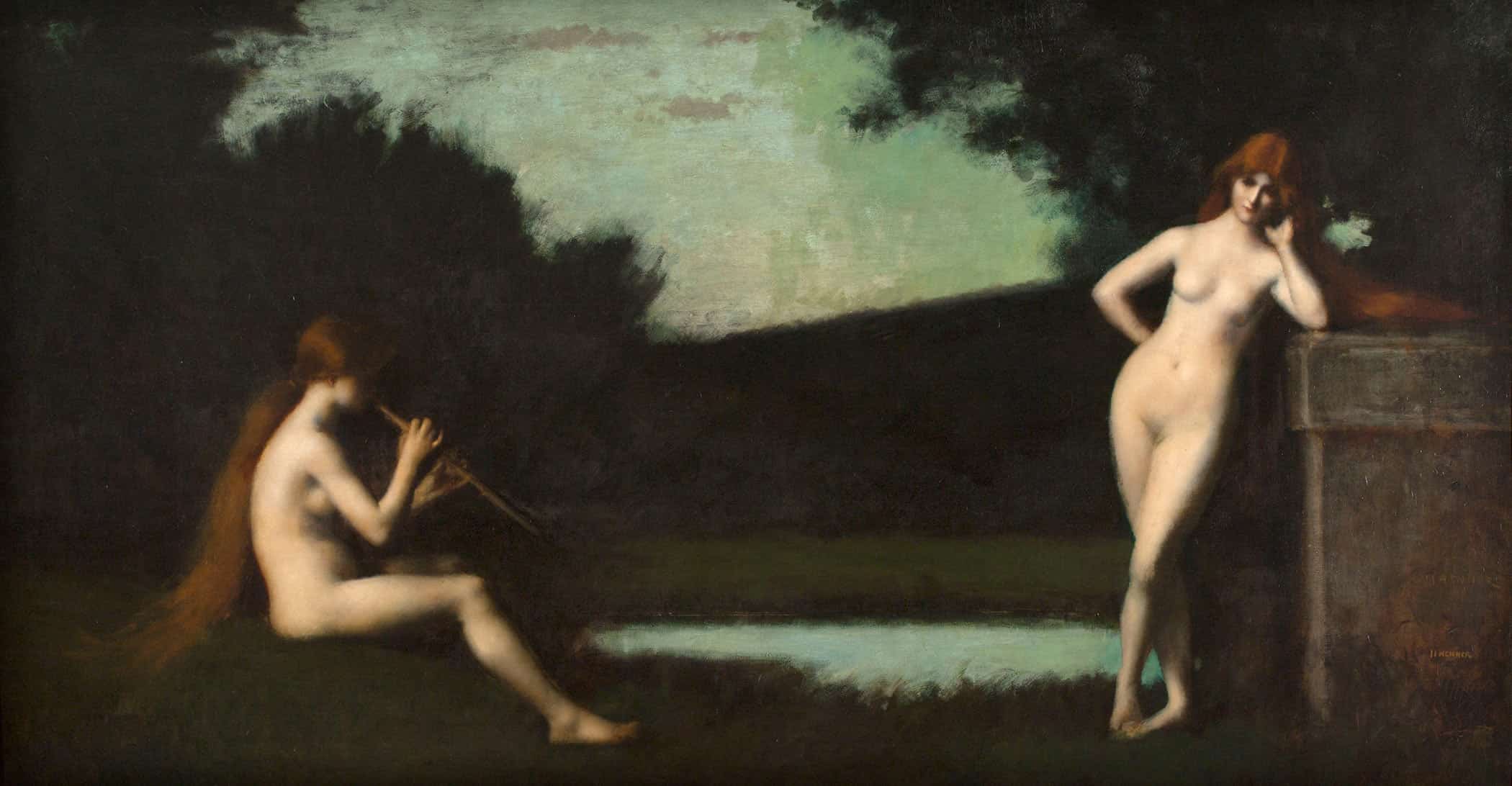 Eglogue by Jean Jacques Henner - Image 2