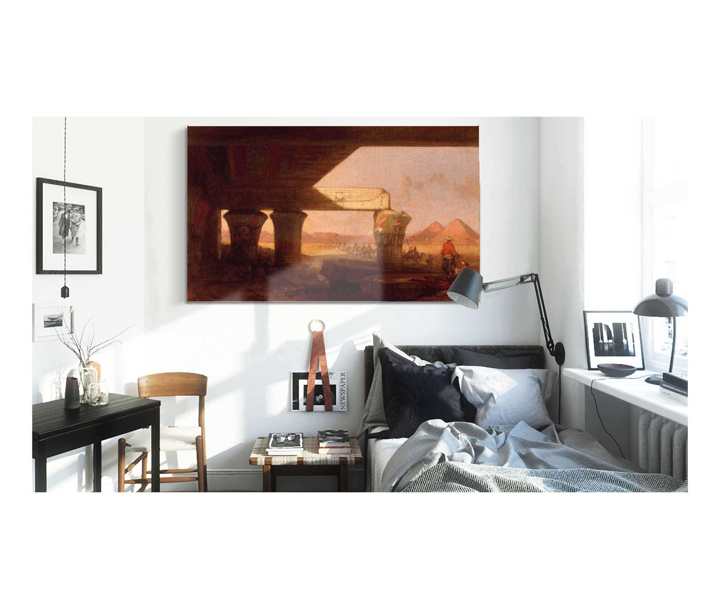 Egyptian Landscape With A Distant View Of The Pyramids by David Roberts - Image 3