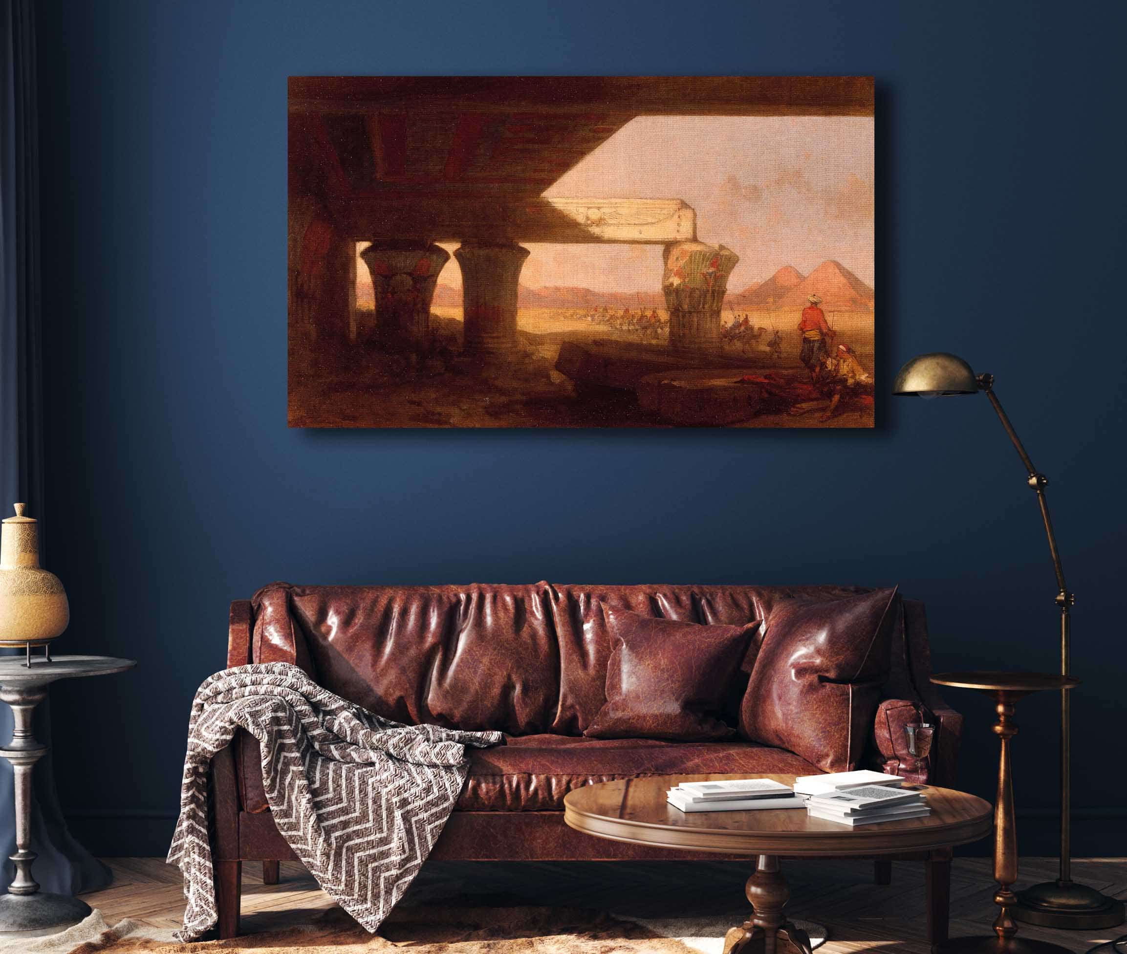 Egyptian Landscape With A Distant View Of The Pyramids by David Roberts - Image 4