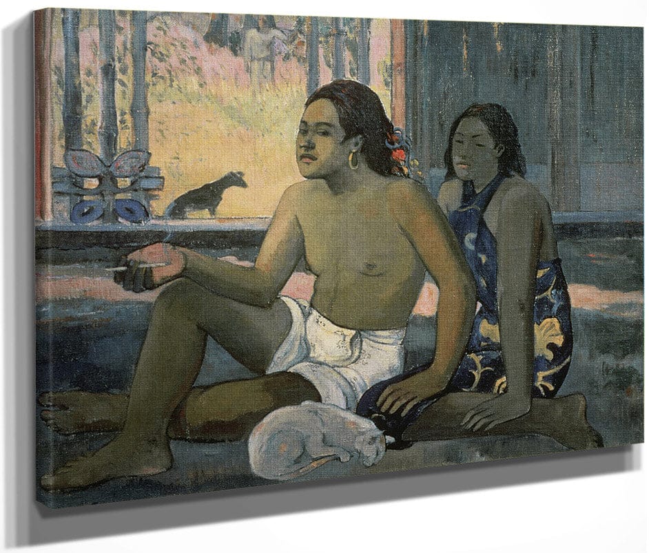 Eiaha Ohipa Or Tahitians In A Room By Eugene Henri Paul Gauguin