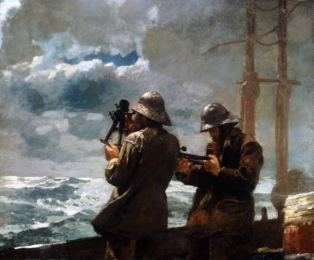Eight Bells Painting Winslow Homer Canvas Art - Image 4