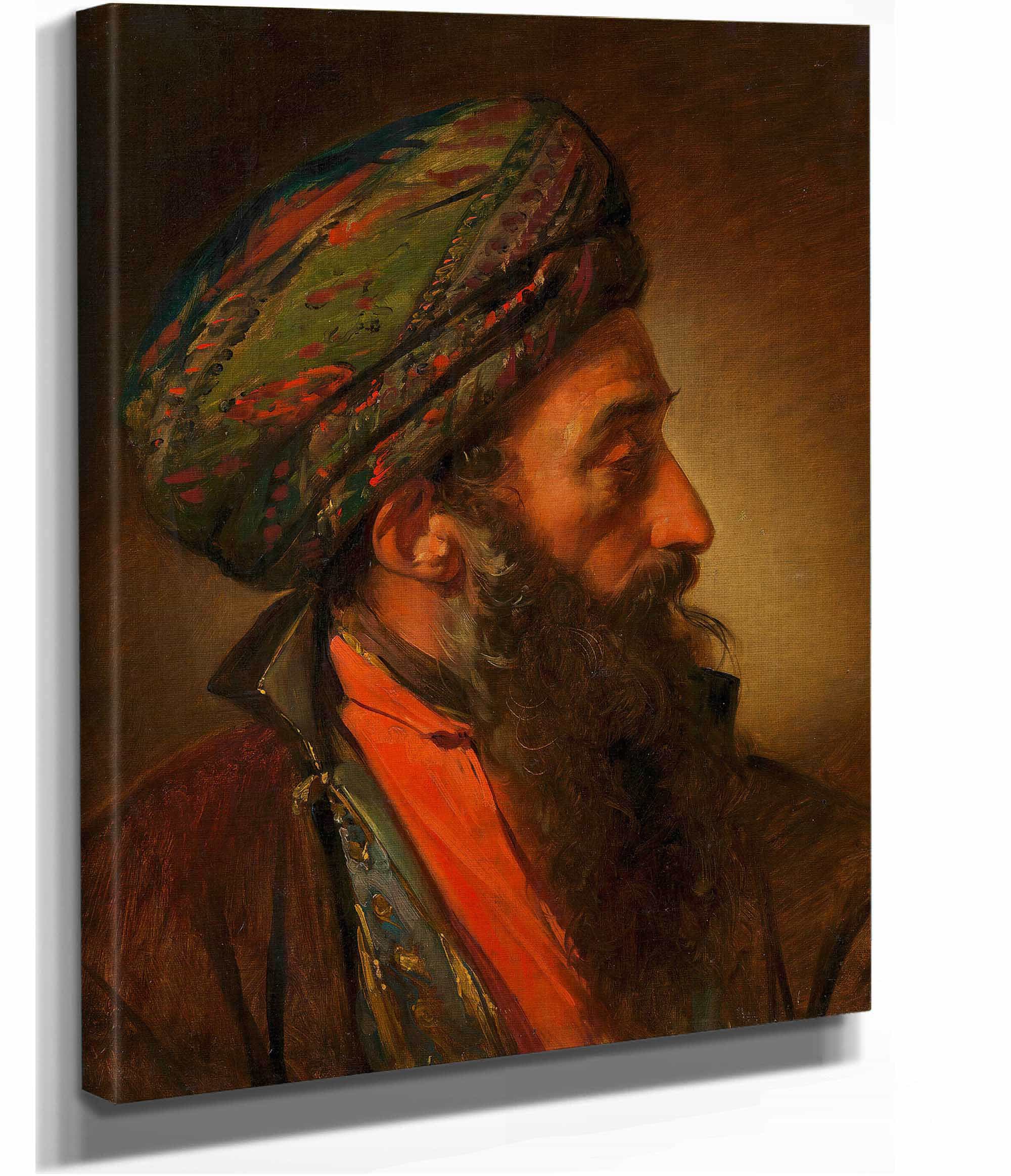 Ein Turke Studienkopf by Friedrich Von Amerling - Image 2