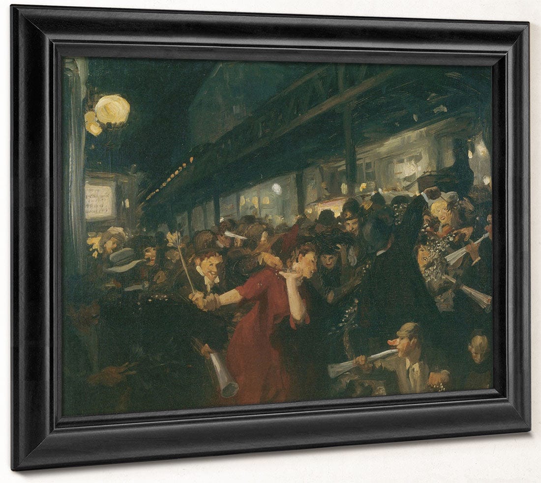 Election Night 1907 By John Sloan - Image 8