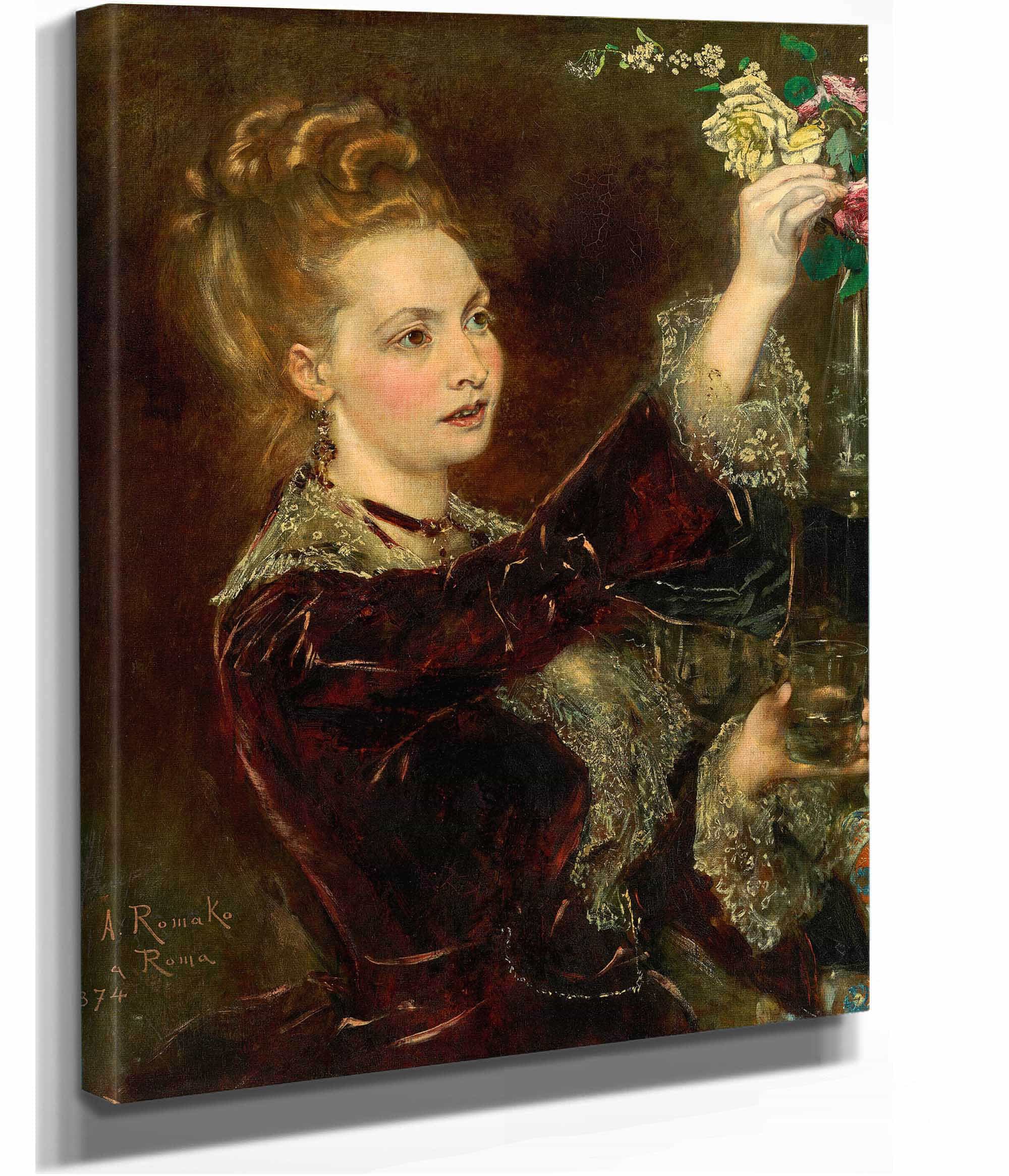 Elisabeth Von Nast Kolb Geb Hardegg by Anton Romako - Image 2