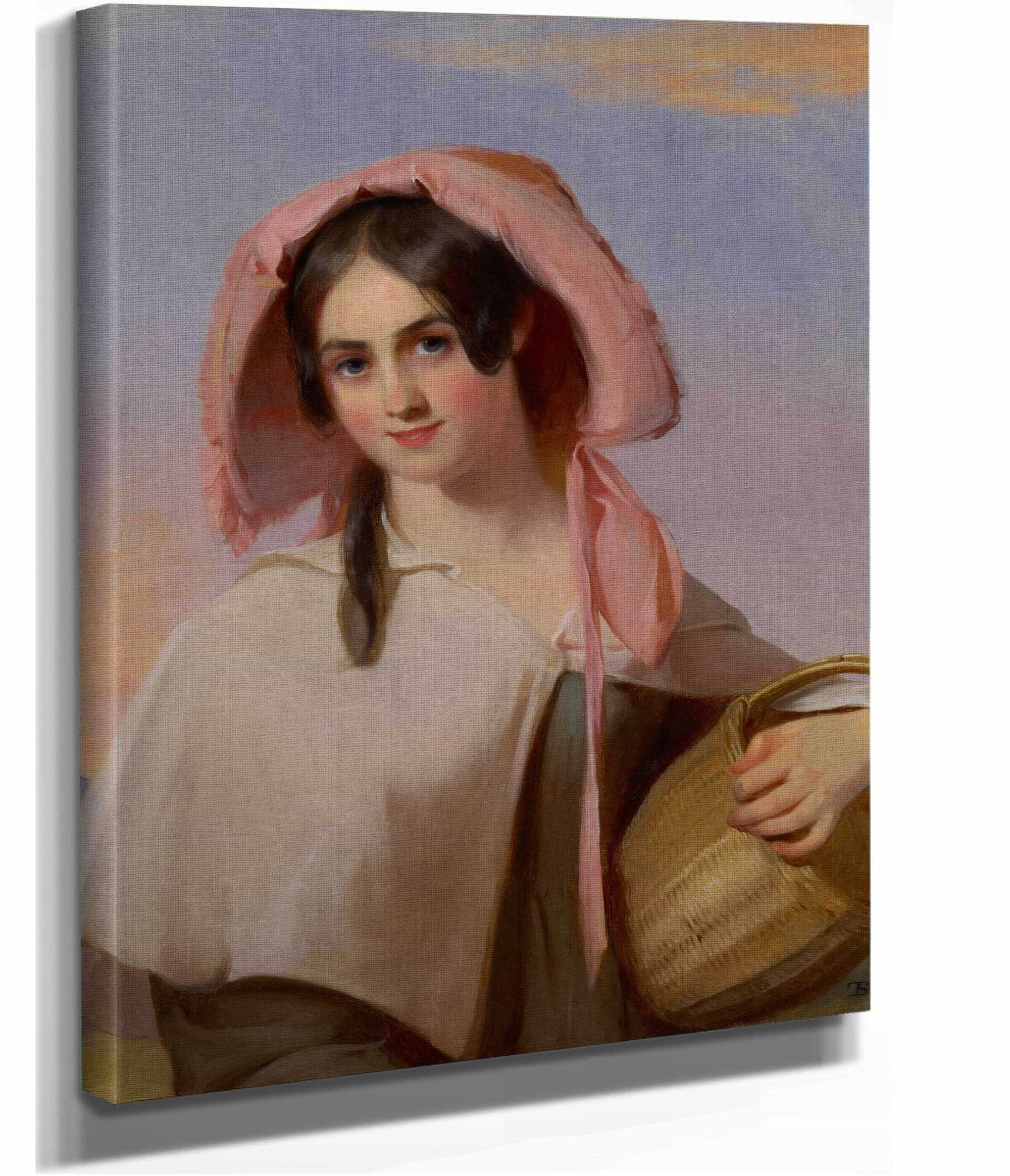 Elizabeth Cook Mrs Benjamin Franklin Bache As The Country Girl by Thomas Sully - Image 2