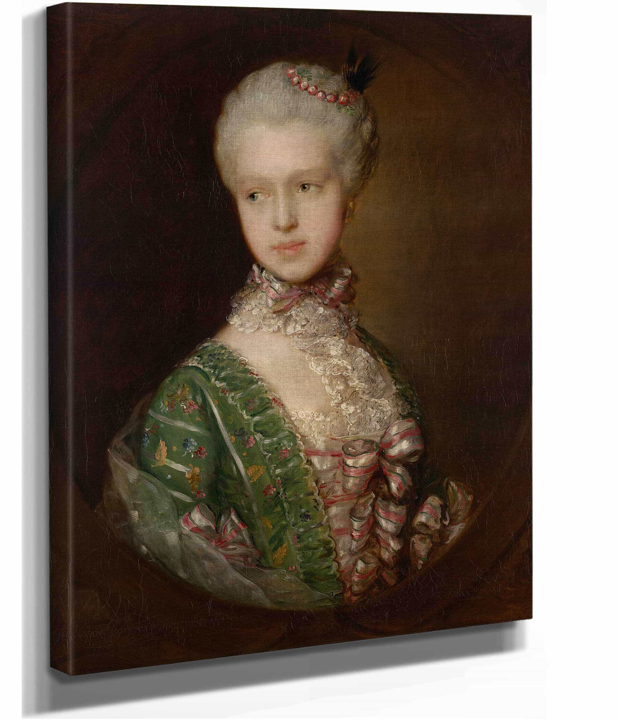 Elizabeth Wrottesley Later Duchess Of Grafton by Thomas Gainsborough - Image 2