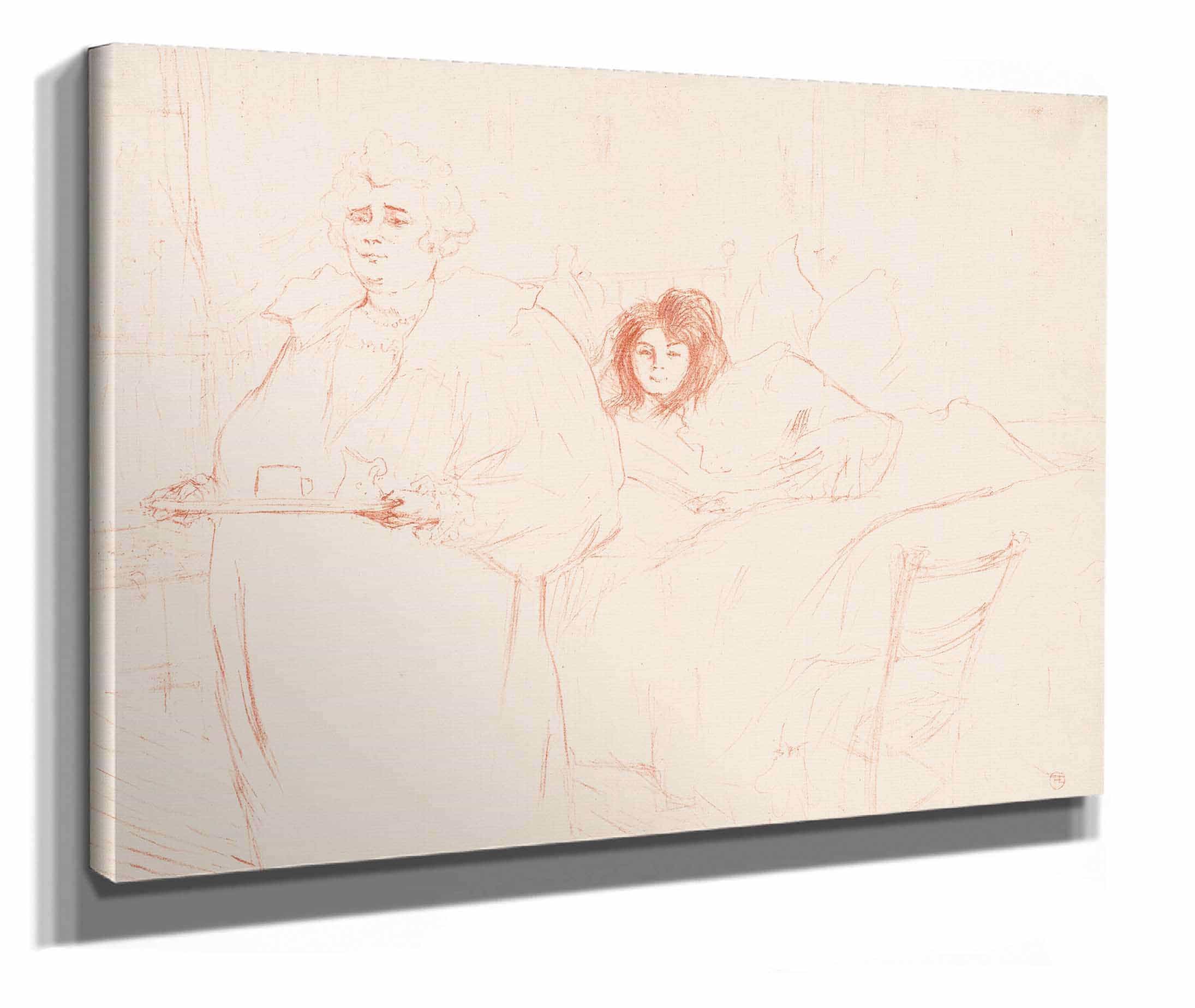 Elles Woman Carrying A Tray Mme Baron And Mlle Popo by Henri De Toulouse Lautrec - Image 2
