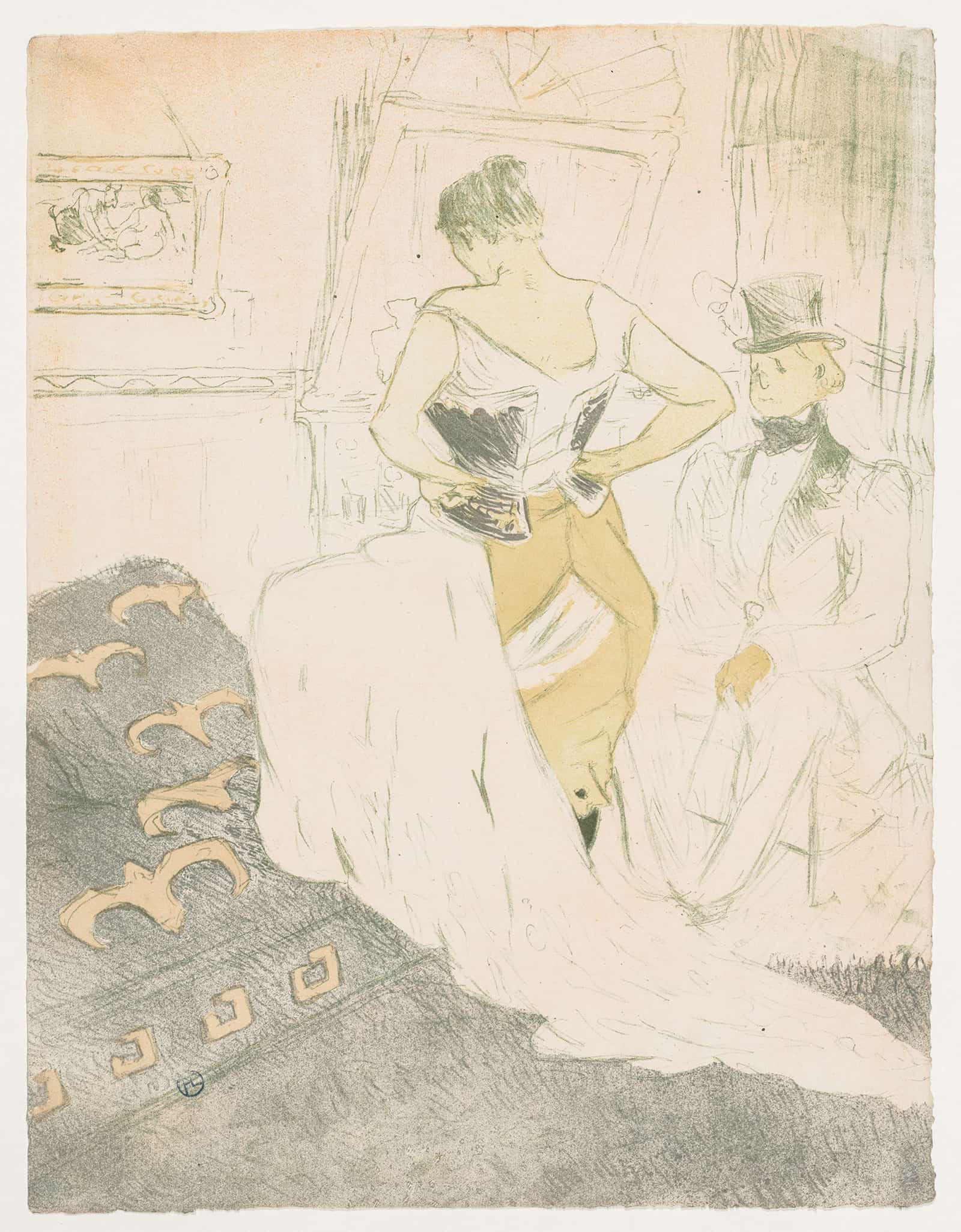 Elles Woman In A Corset by Henri De Toulouse Lautrec - Image 2