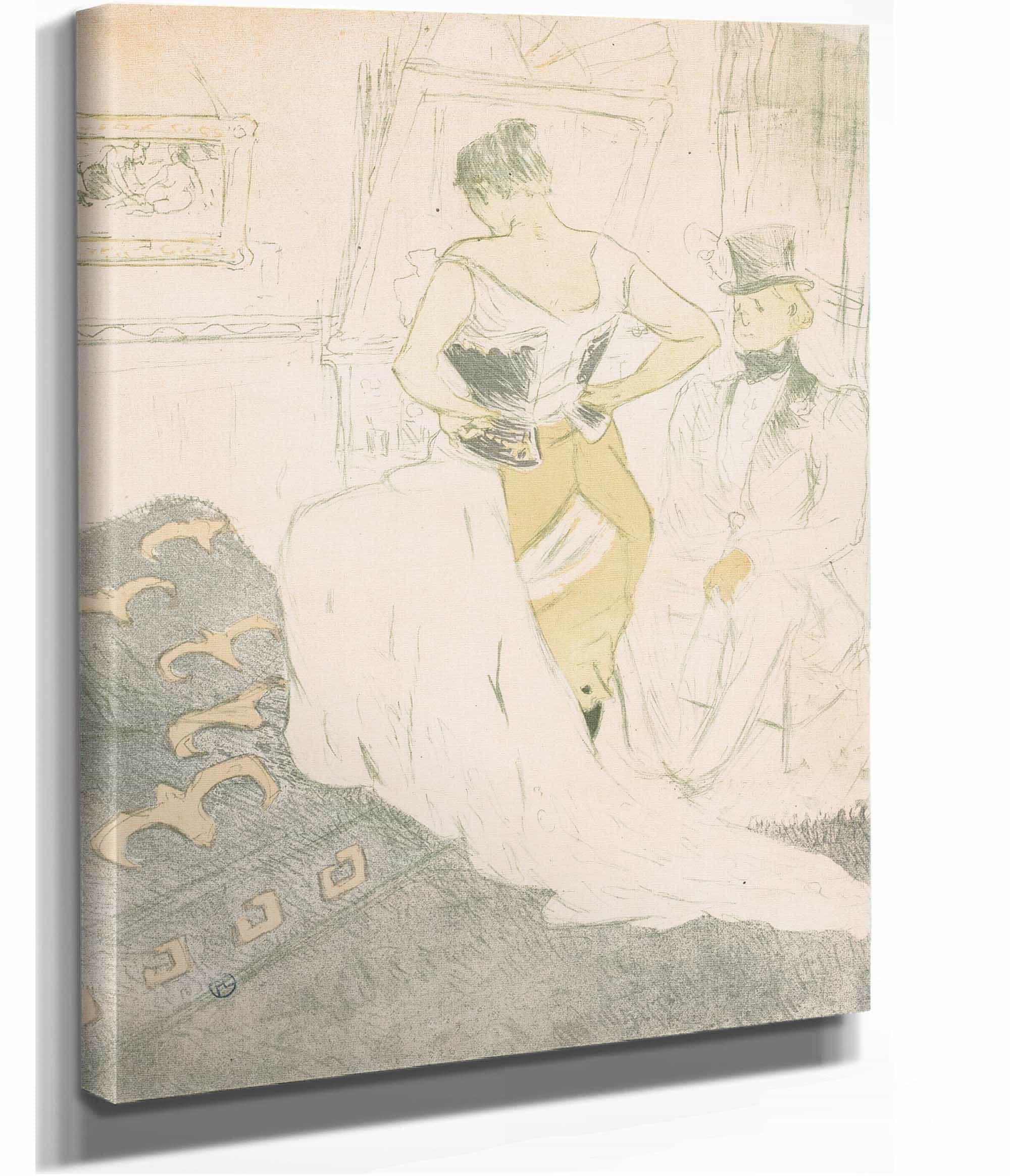 Elles Woman In A Corset by Henri De Toulouse Lautrec - Image 3