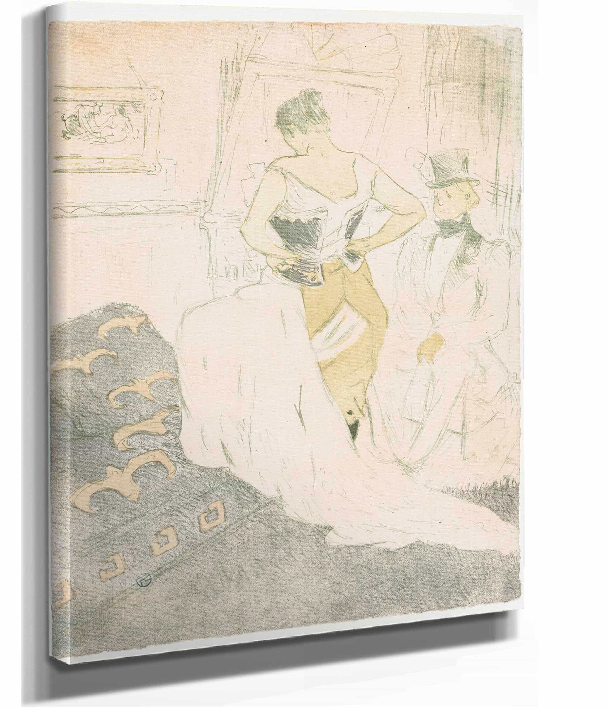 Elles Woman In A Corset by Henri De Toulouse Lautrec - Image 4