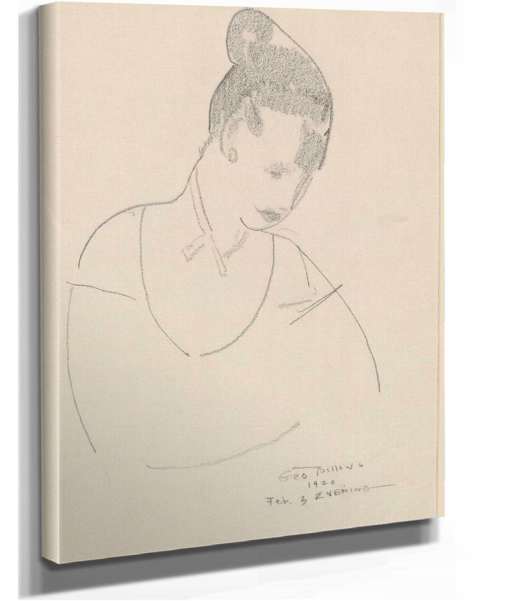 Elsie Speicher Verso by George Wesley Bellows - Image 2
