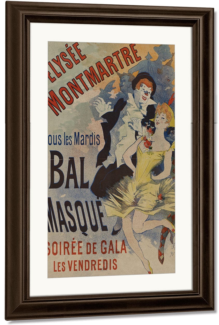 Elysee Montmatre Bal Masque By Jules Cheret - Image 4