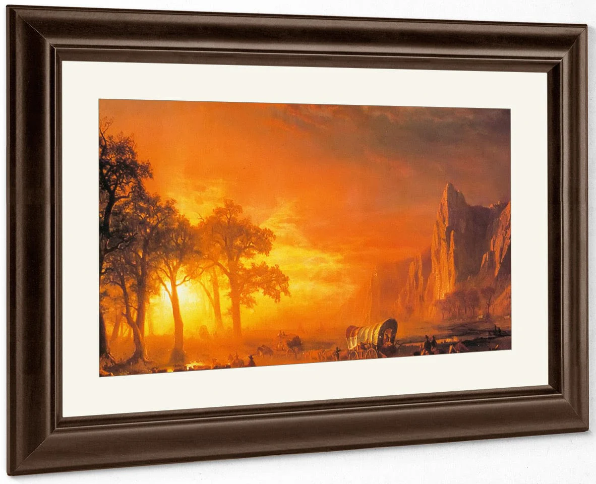 Emigrants Crossing The Plains By Albert Bierstadt - Image 3