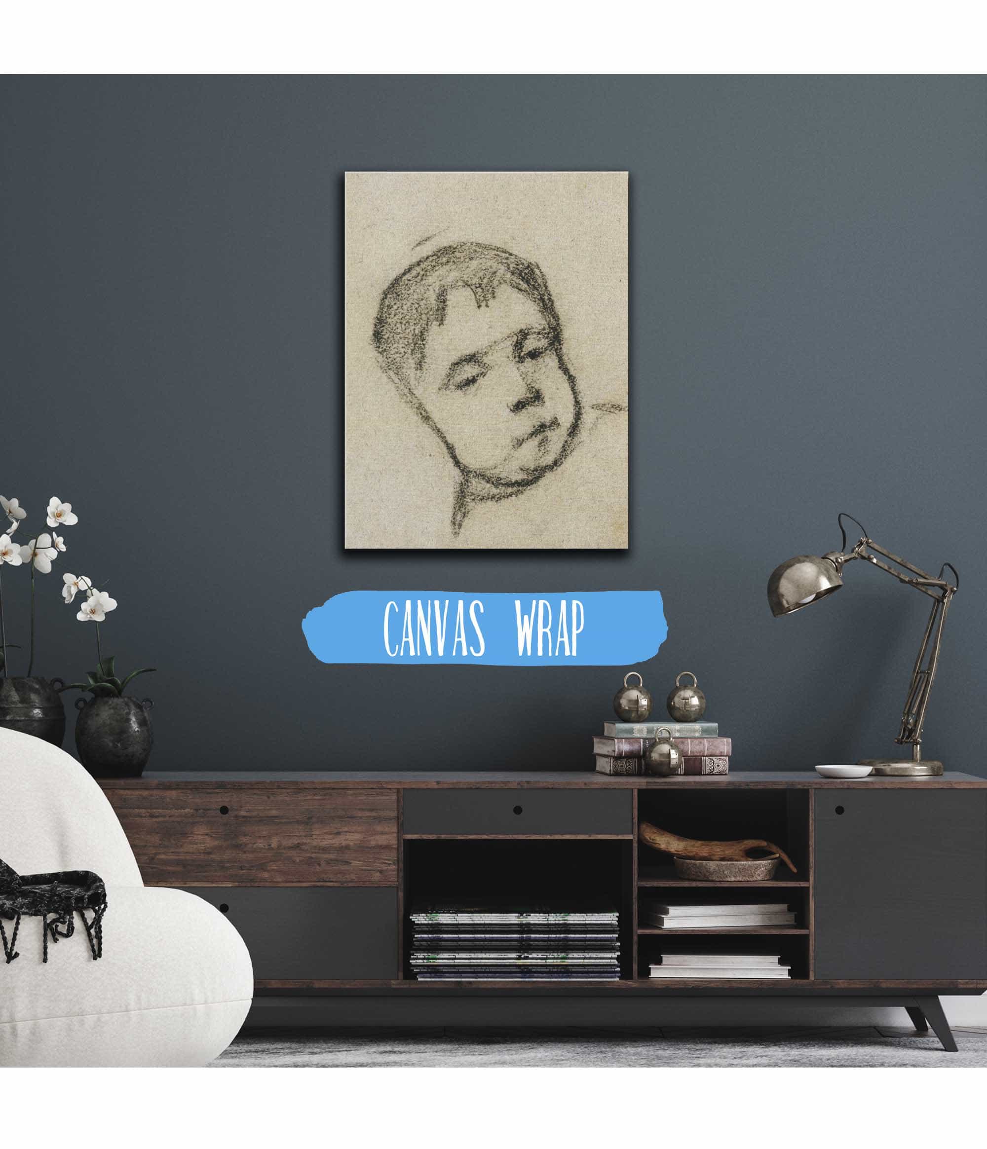 Emil Gauguin As A Child Head On A Pillow by Paul Gauguin - Image 3