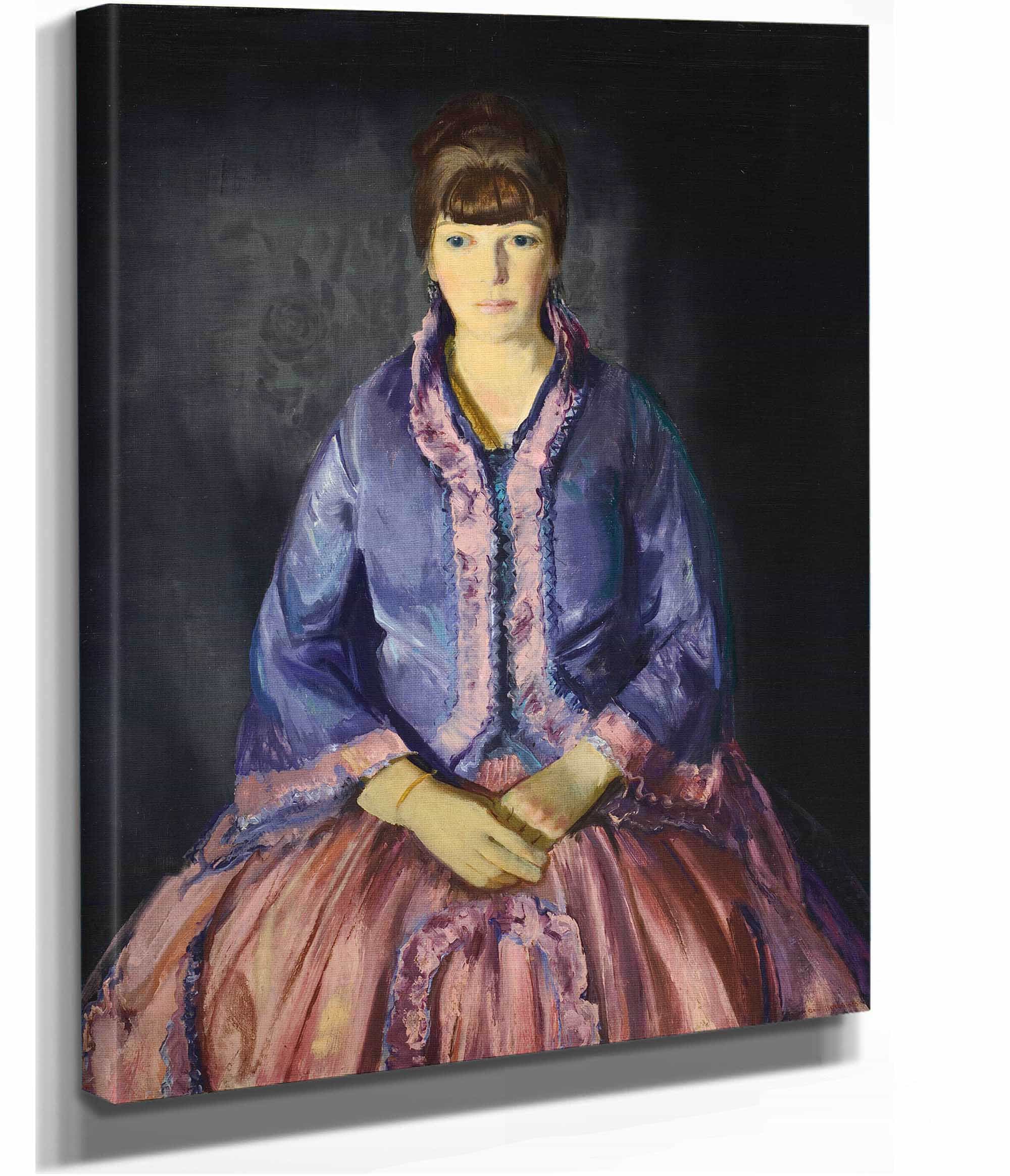 Emma In The Purple Dress by George Wesley Bellows - Image 2