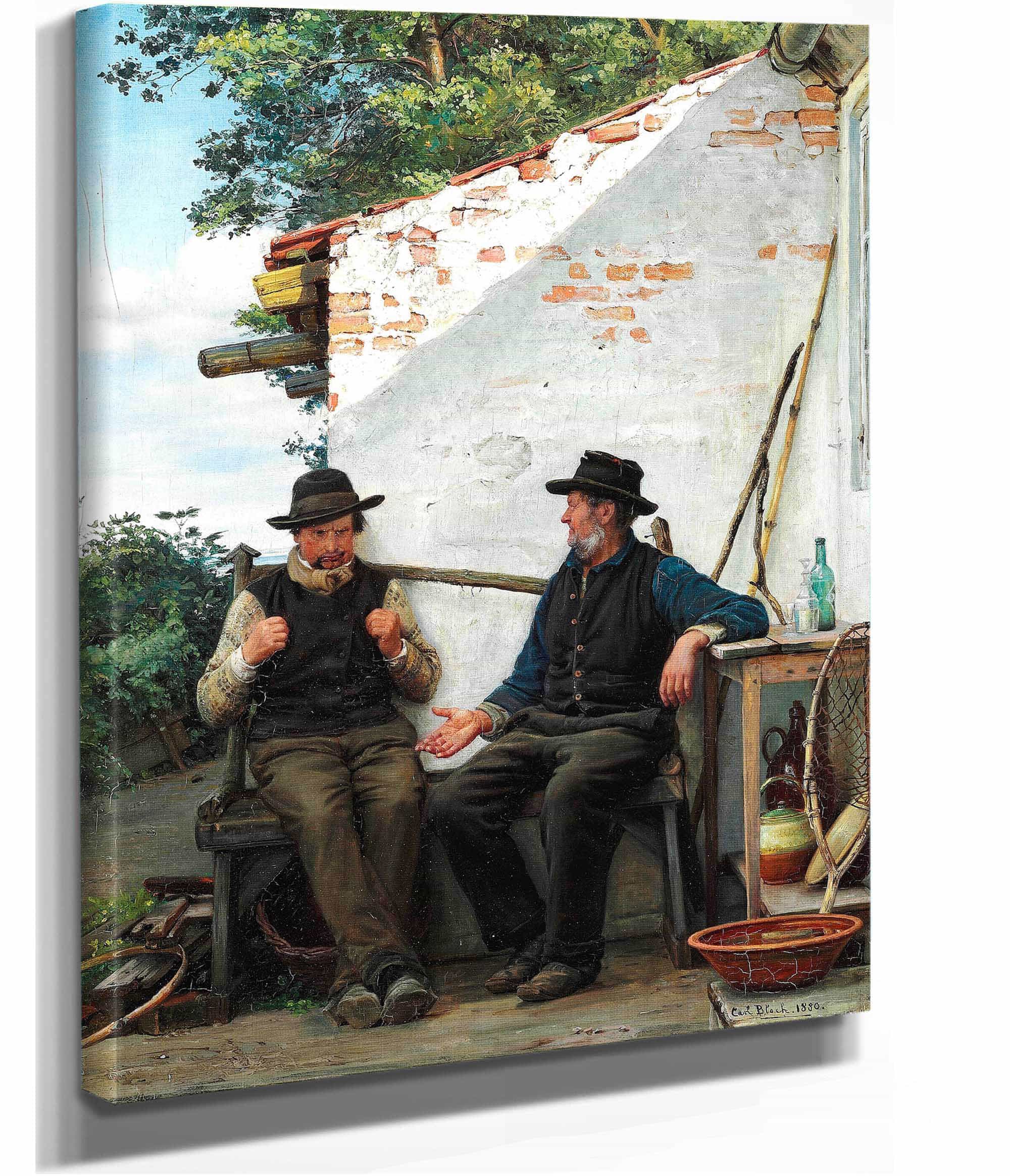 En Samtale Mellem To Fiskere by Carl Bloch - Image 2