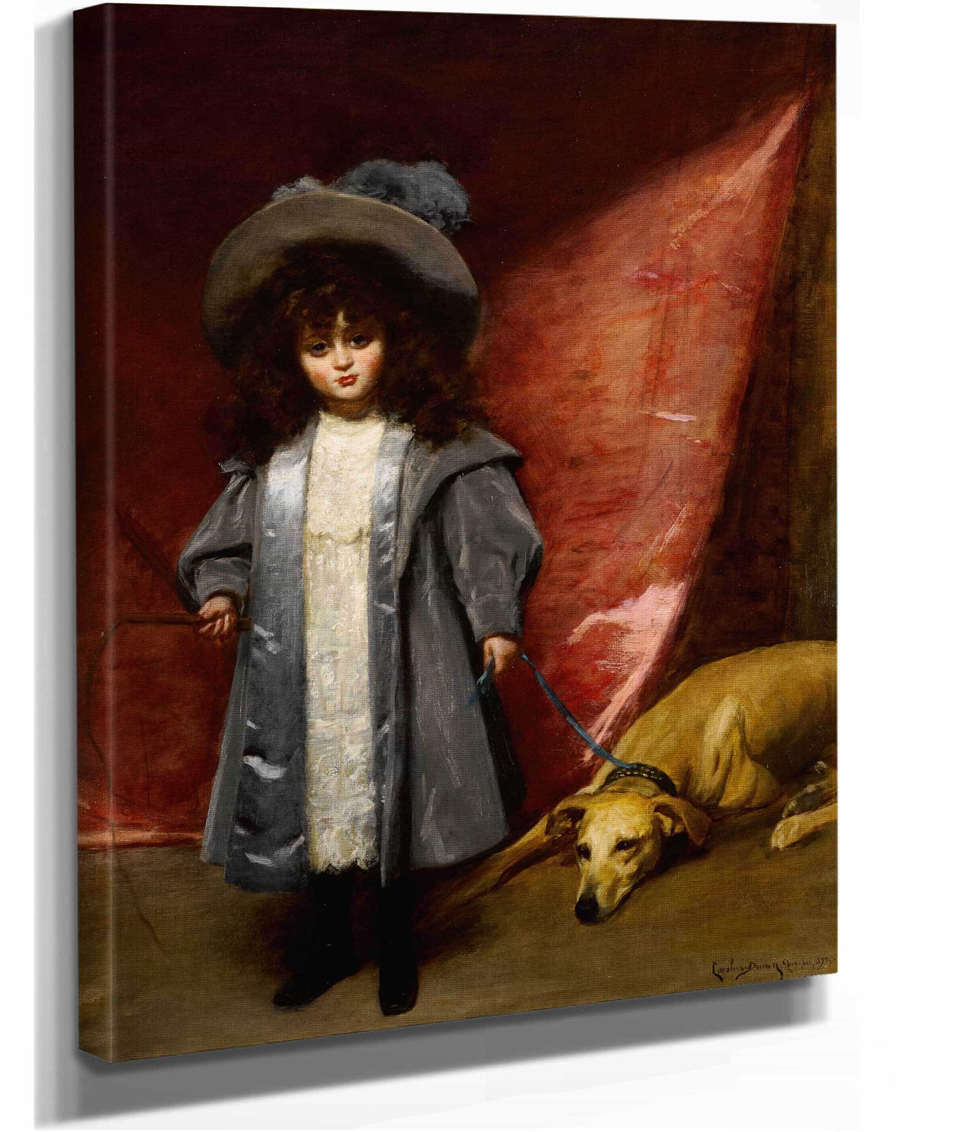 Enfant Avec Chien by Carolus Duran - Image 2