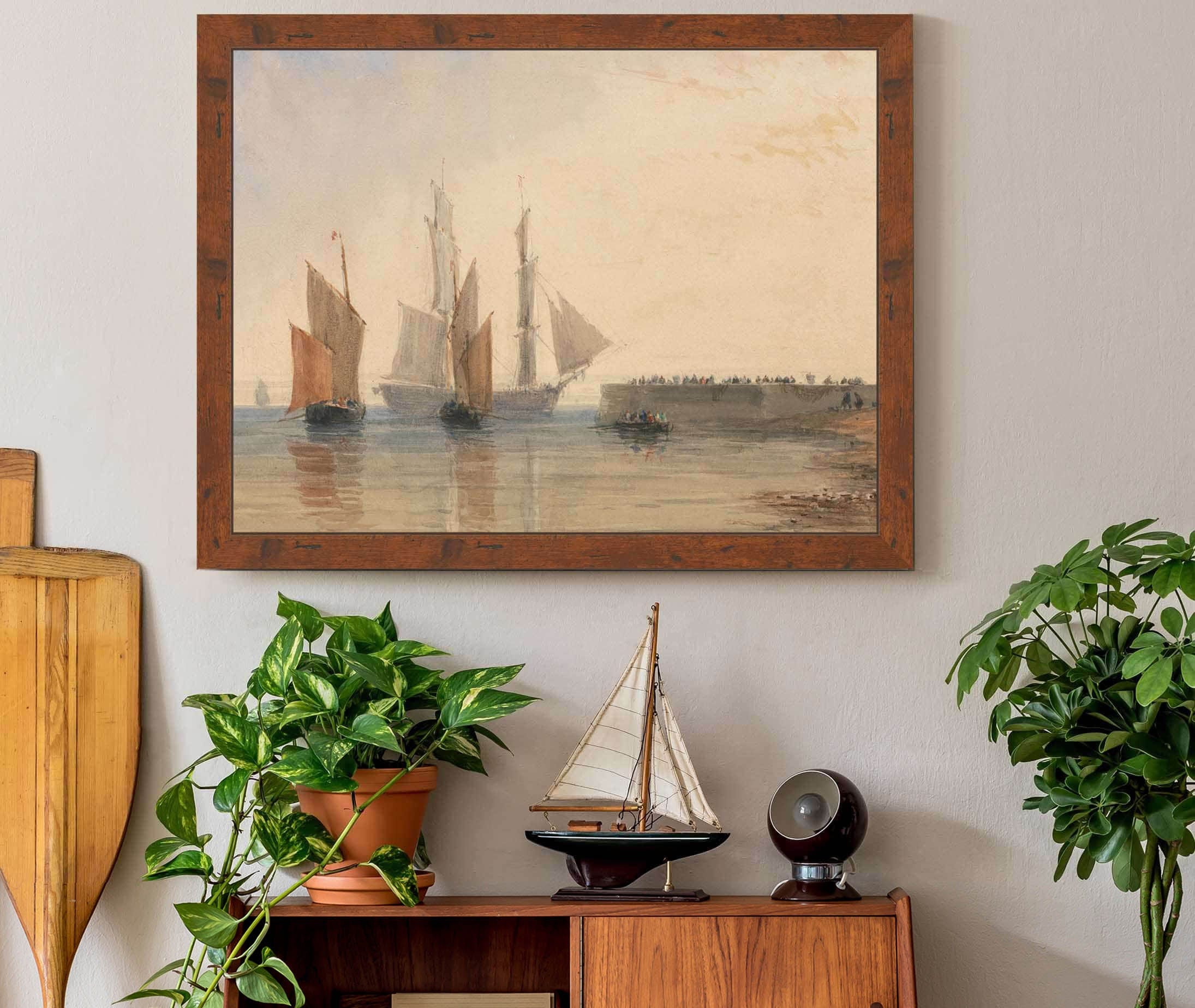 Entrance To Calais Harbour by David Cox - Image 3