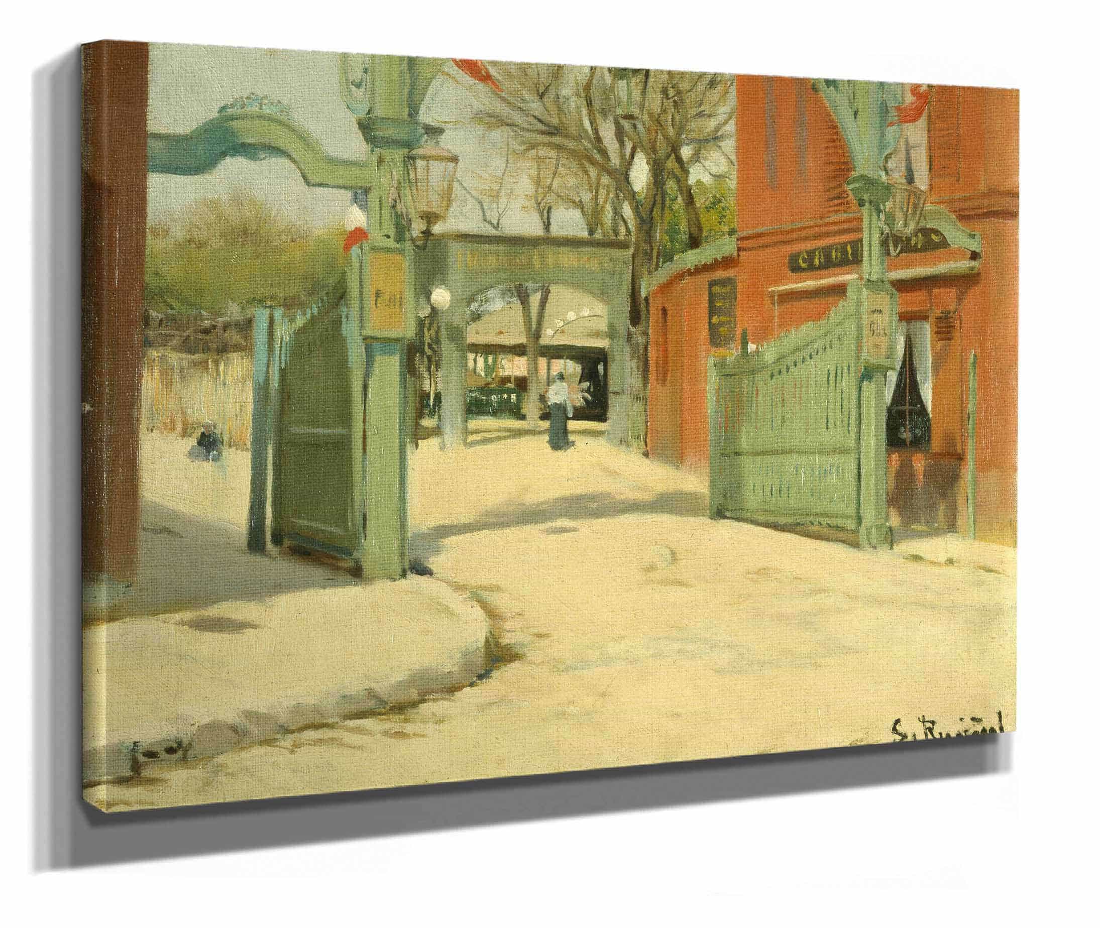 Entrance To The Park Of The Moulin De La Galette by Santiago Rusinol - Image 2