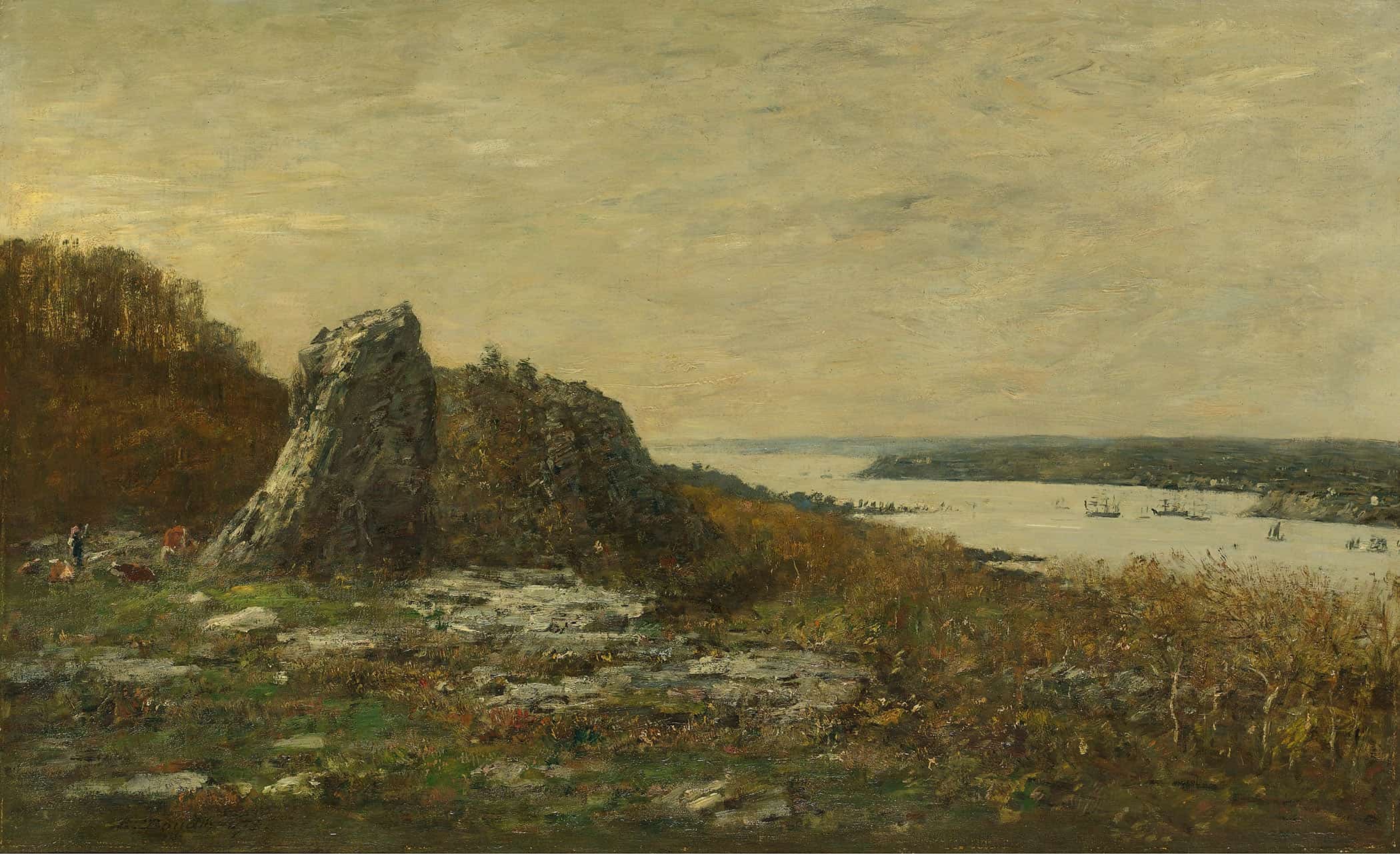 Environs De Brest Embouchure De Lelorn by Eugene Boudin - Image 2