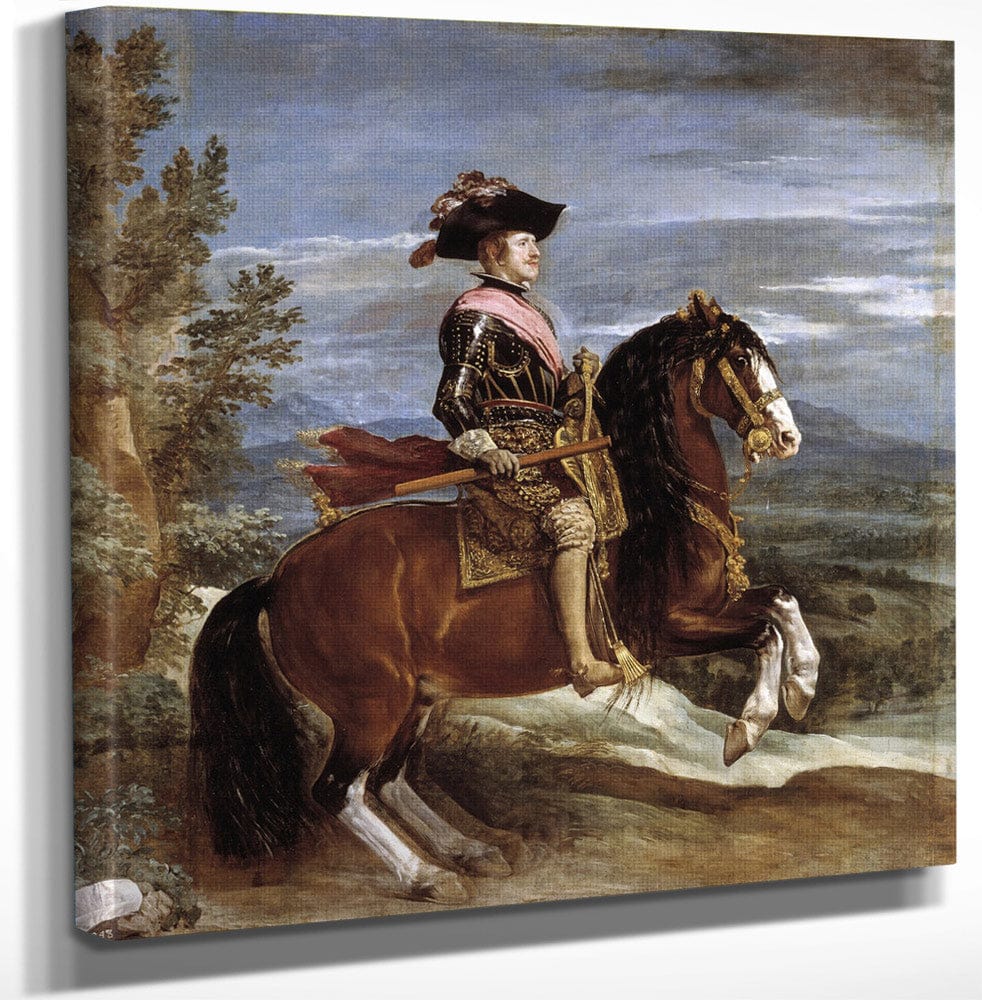 Equestrian Portrait Of Philip Iv By Diego Velazquez