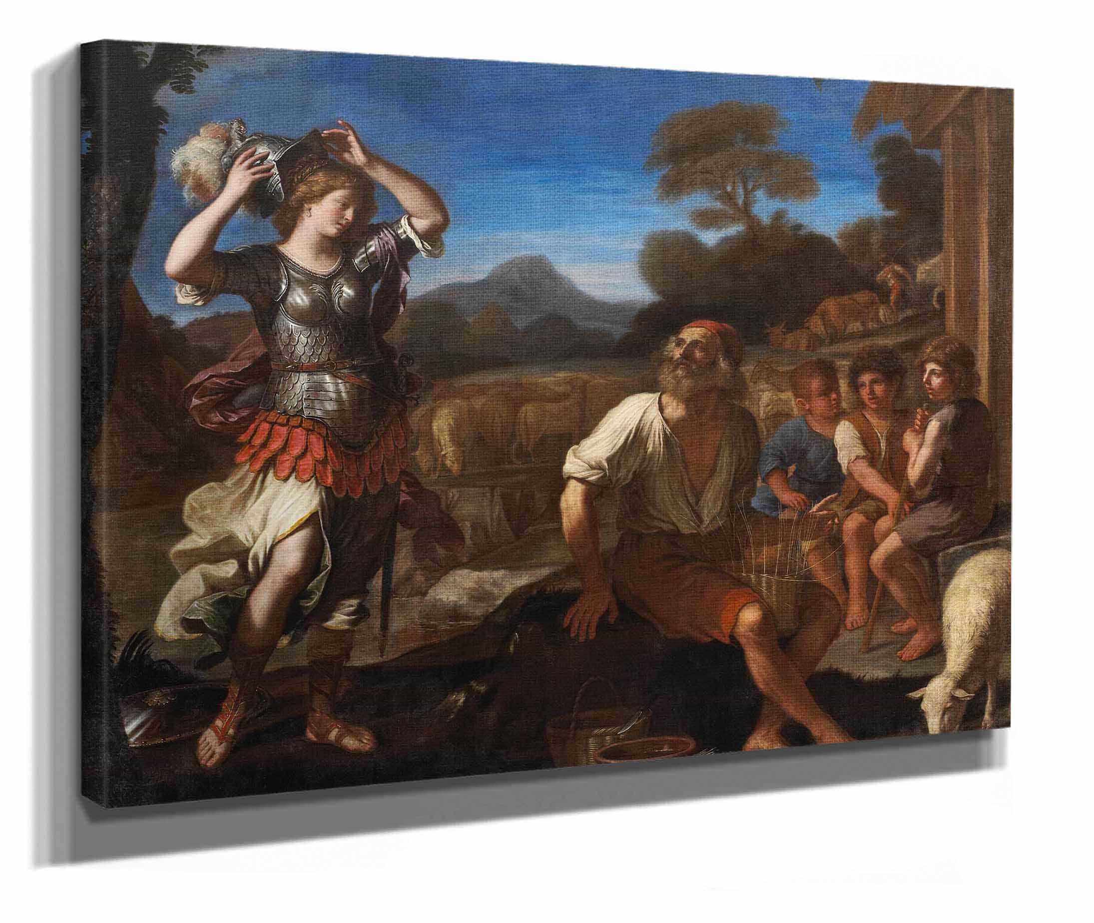 Erminia And The Shepherds by Guercino