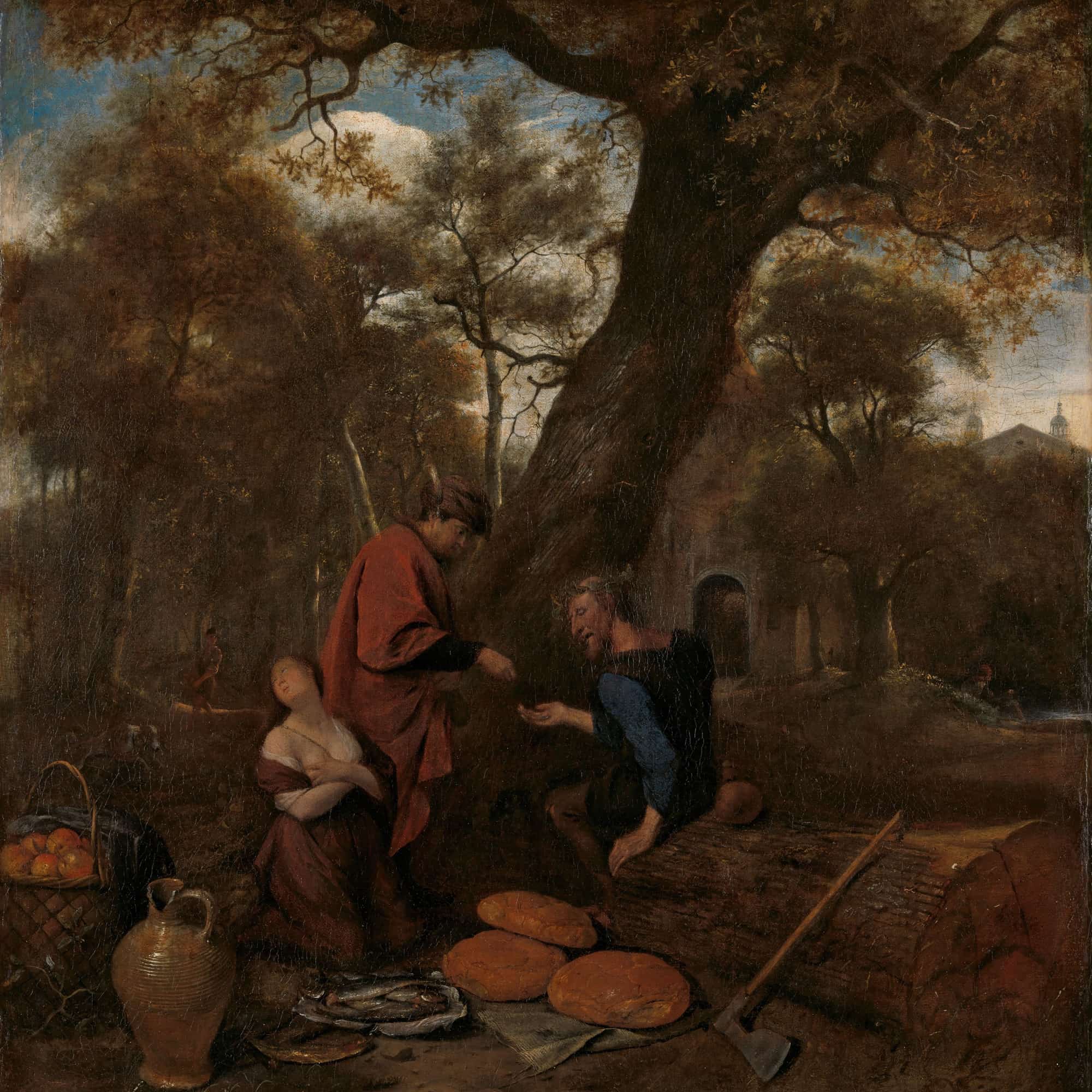 Erysichthon Selling His Daughter by Jan Steen - Image 4