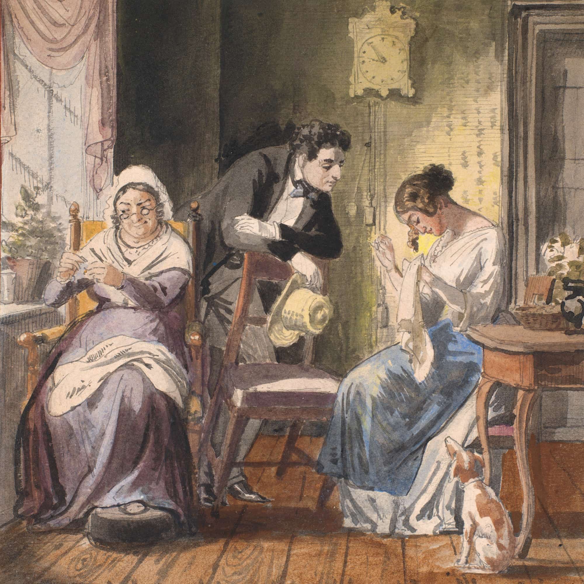Et Besog Et Besog Fra Hverdagslivet by Wilhelm Marstrand - Image 4