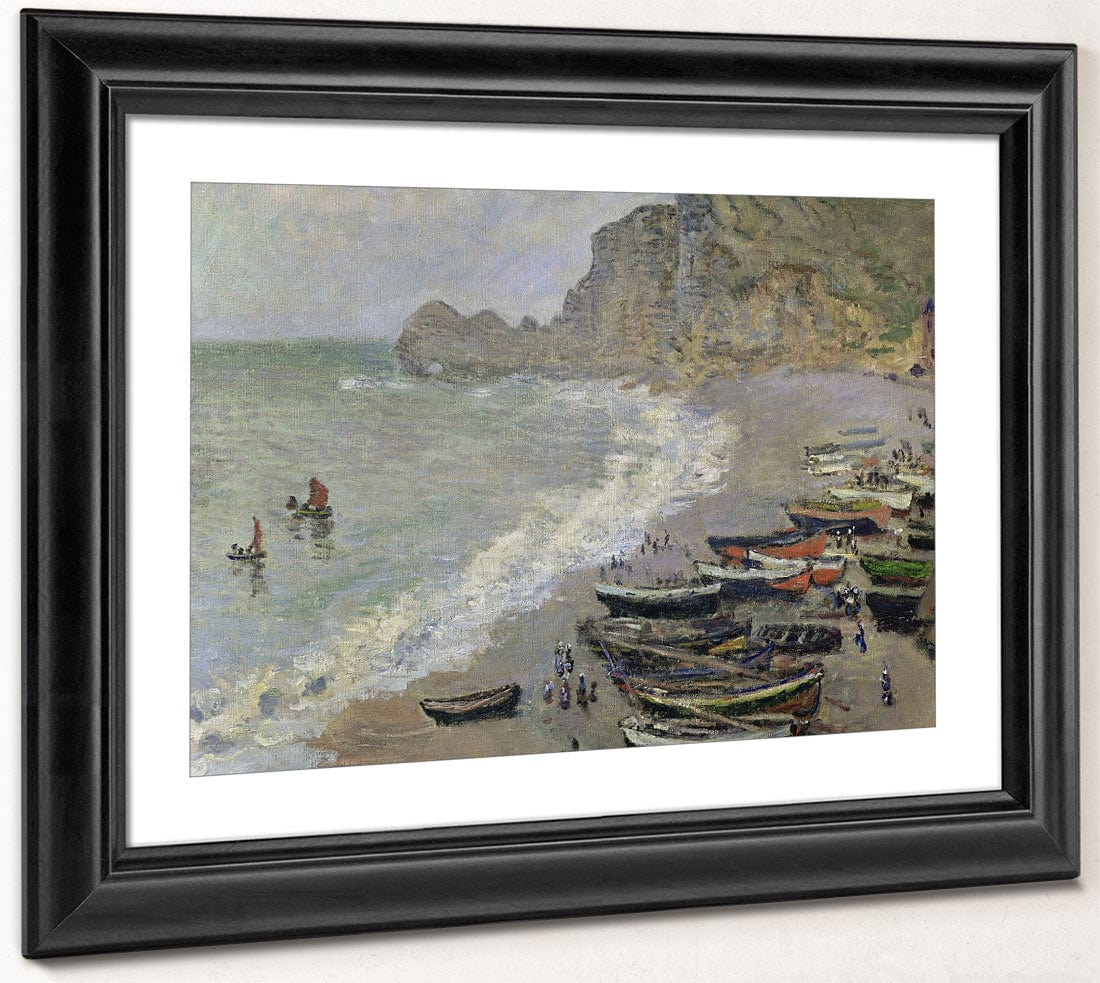 Etretat, Beach And The Porte D'amont By Claude Monet - Image 2