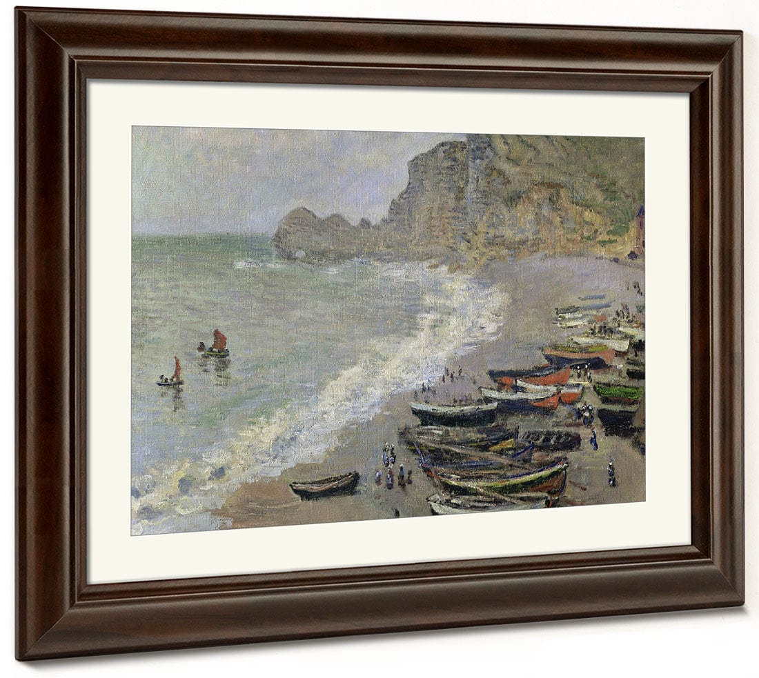 Etretat, Beach And The Porte D'amont By Claude Monet - Image 3