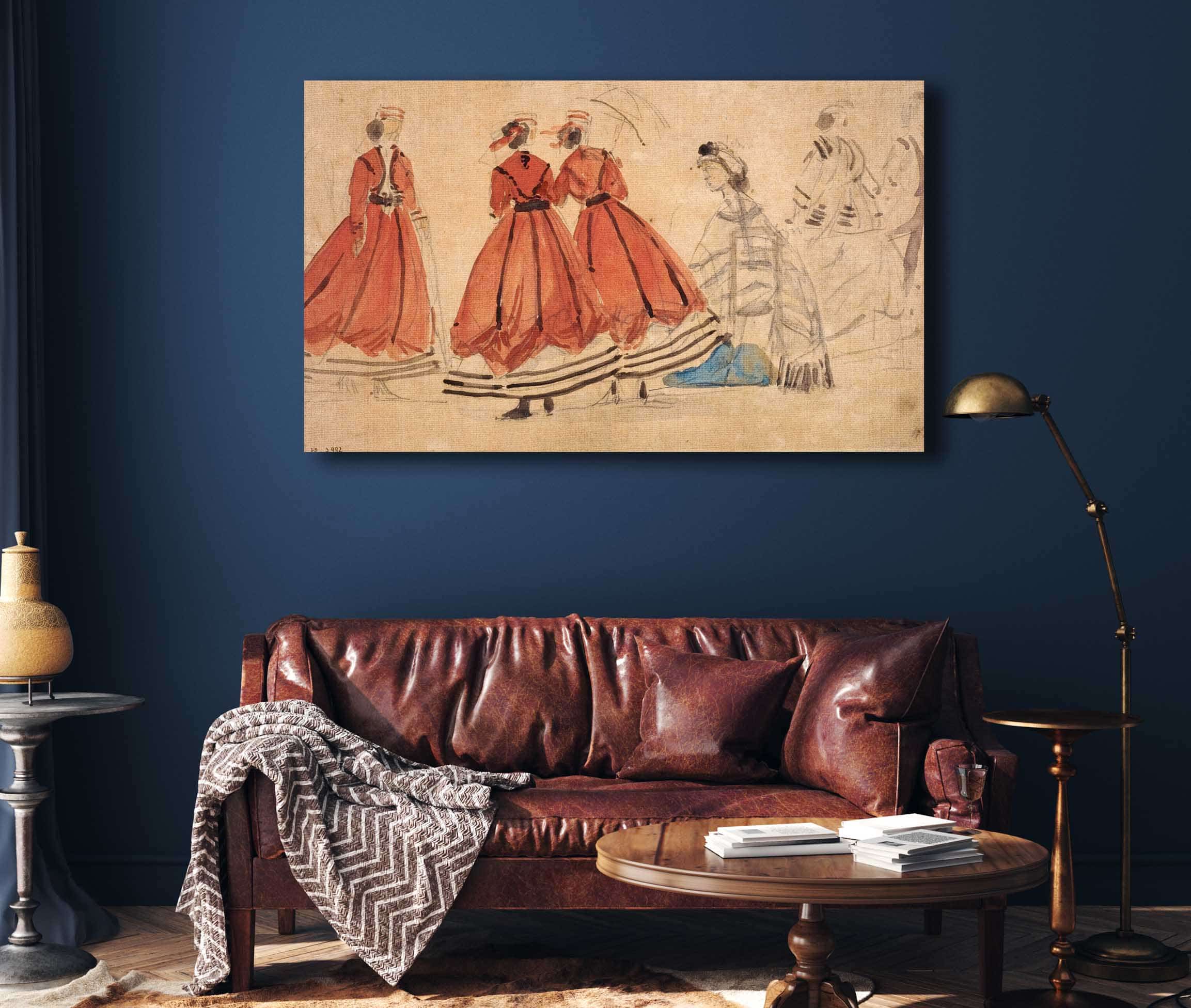 Etude De Costumes by Eugene Boudin - Image 4