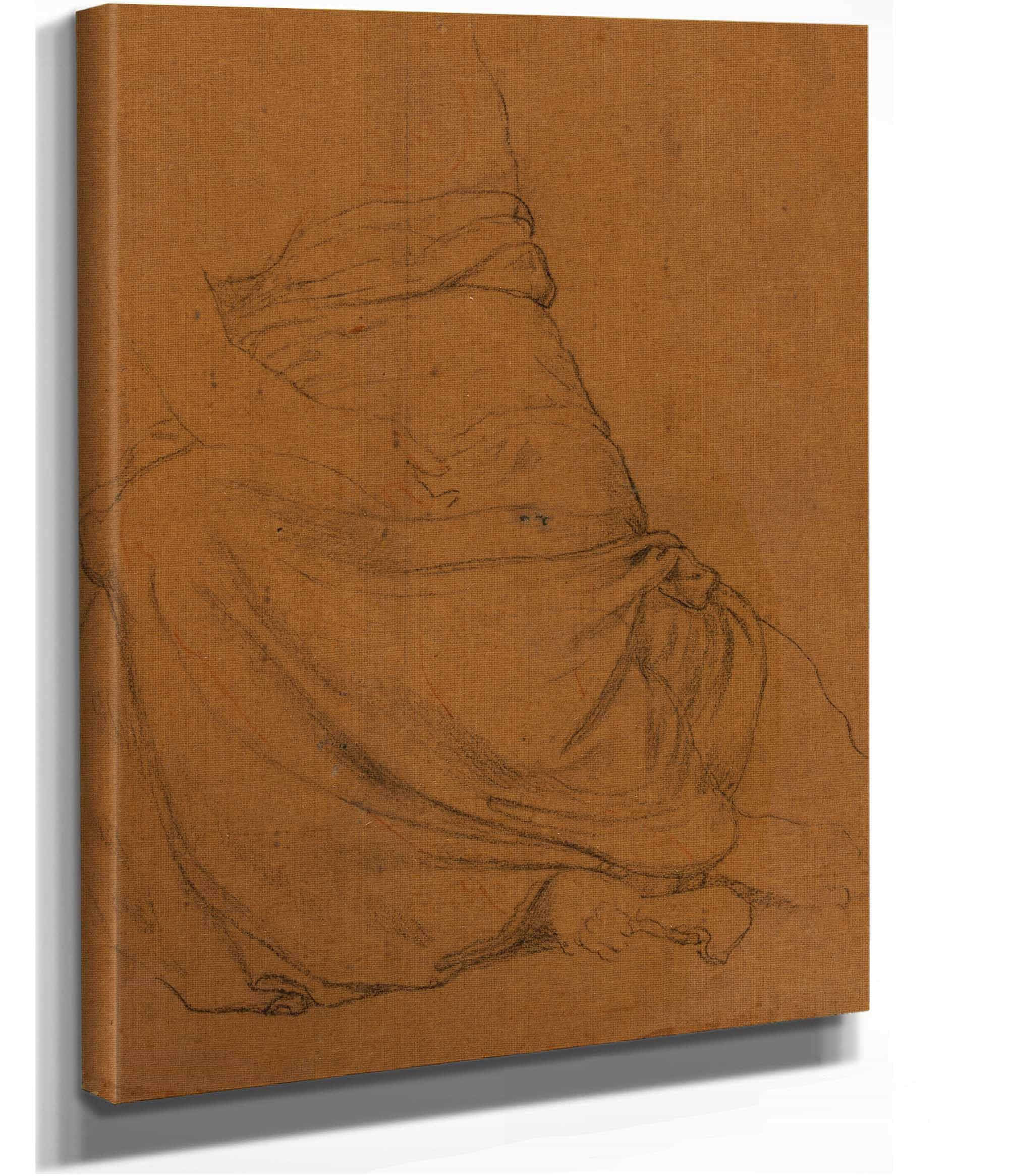 Etude De Draperie by Pierre Puvis De Chavannes - Image 2