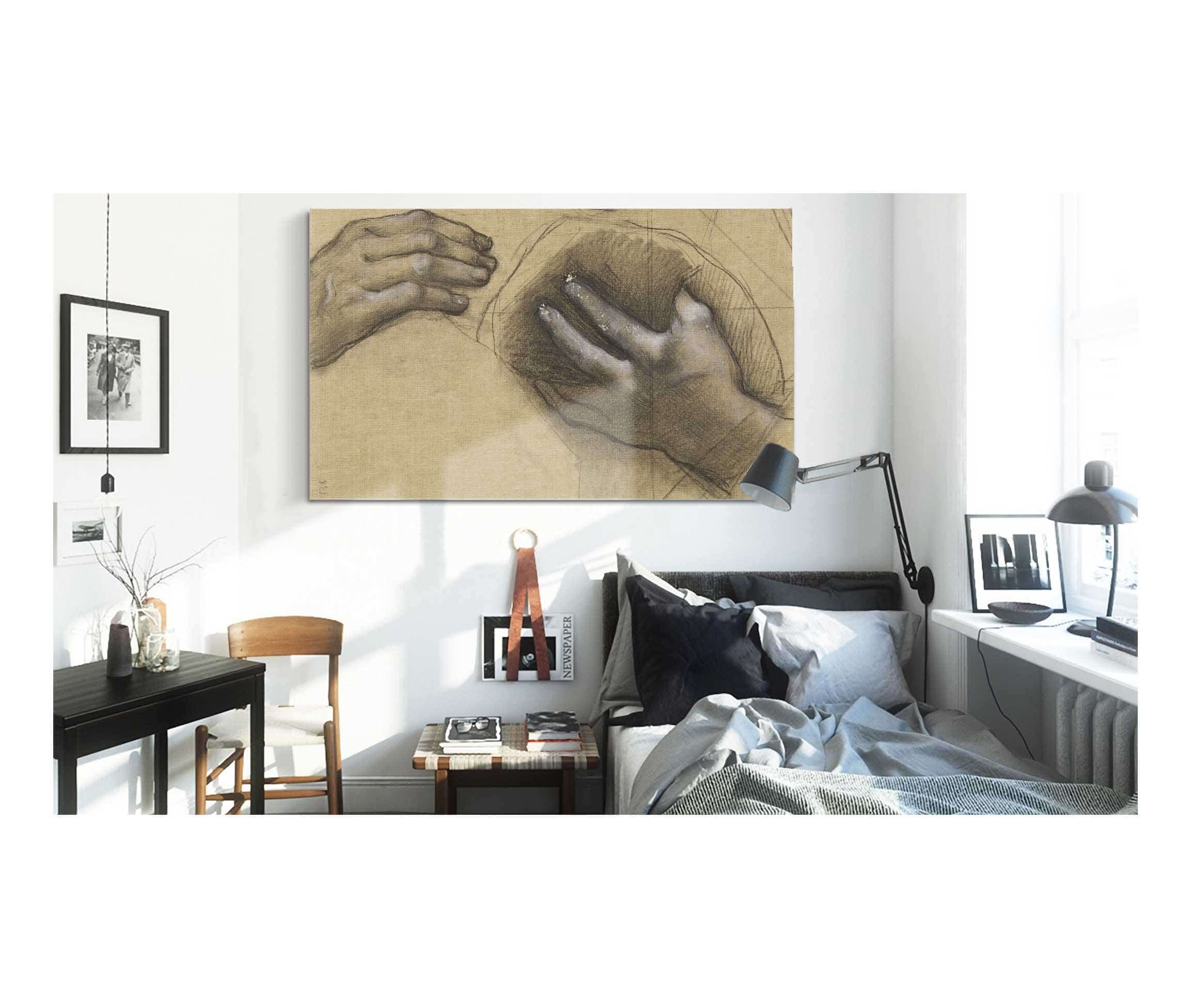 Etude De Mains by Pierre Puvis De Chavannes - Image 3