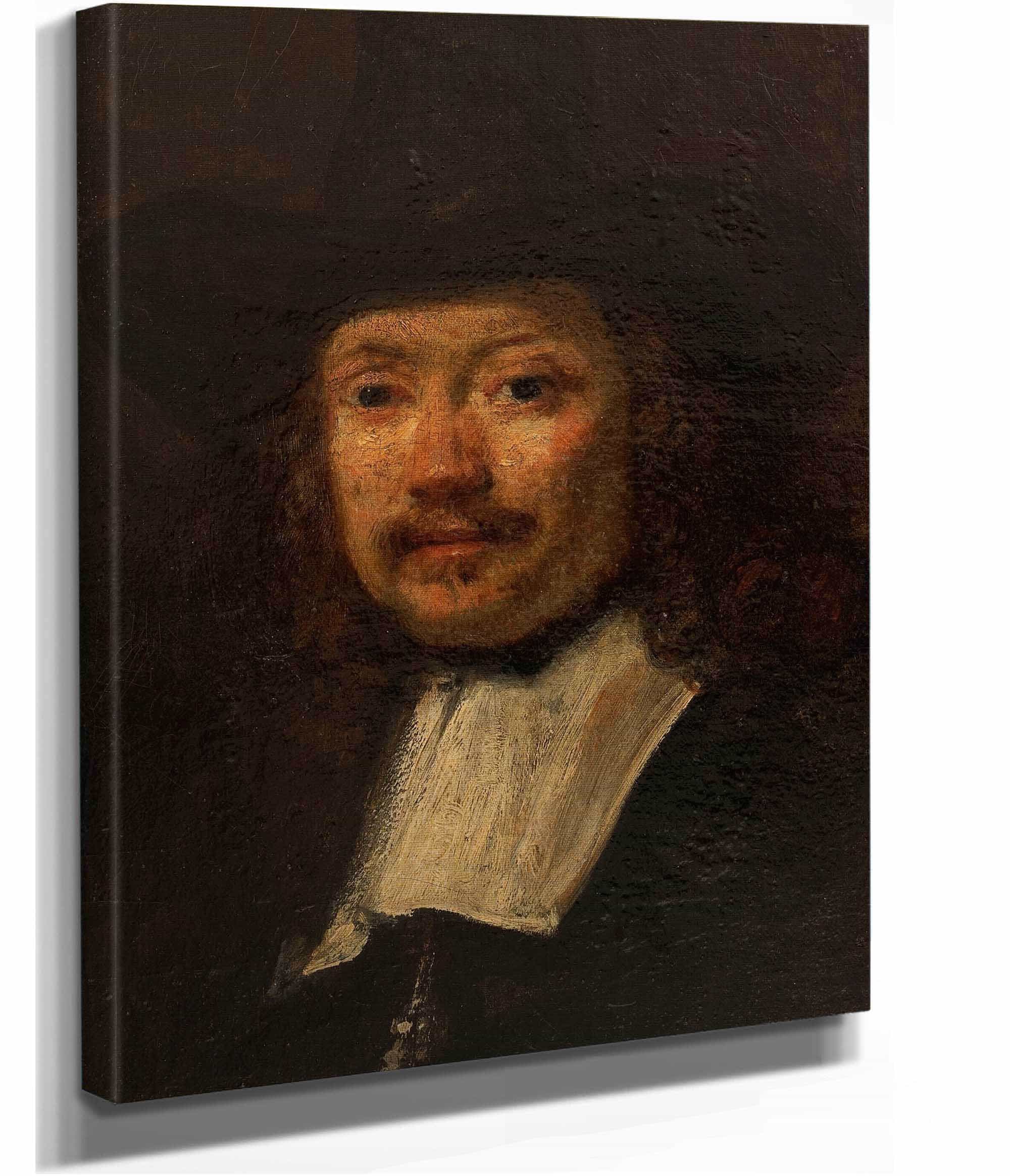 Etude Dhomme Les Syndics Copie Dapres Rembrandt by Felix Ziem - Image 2
