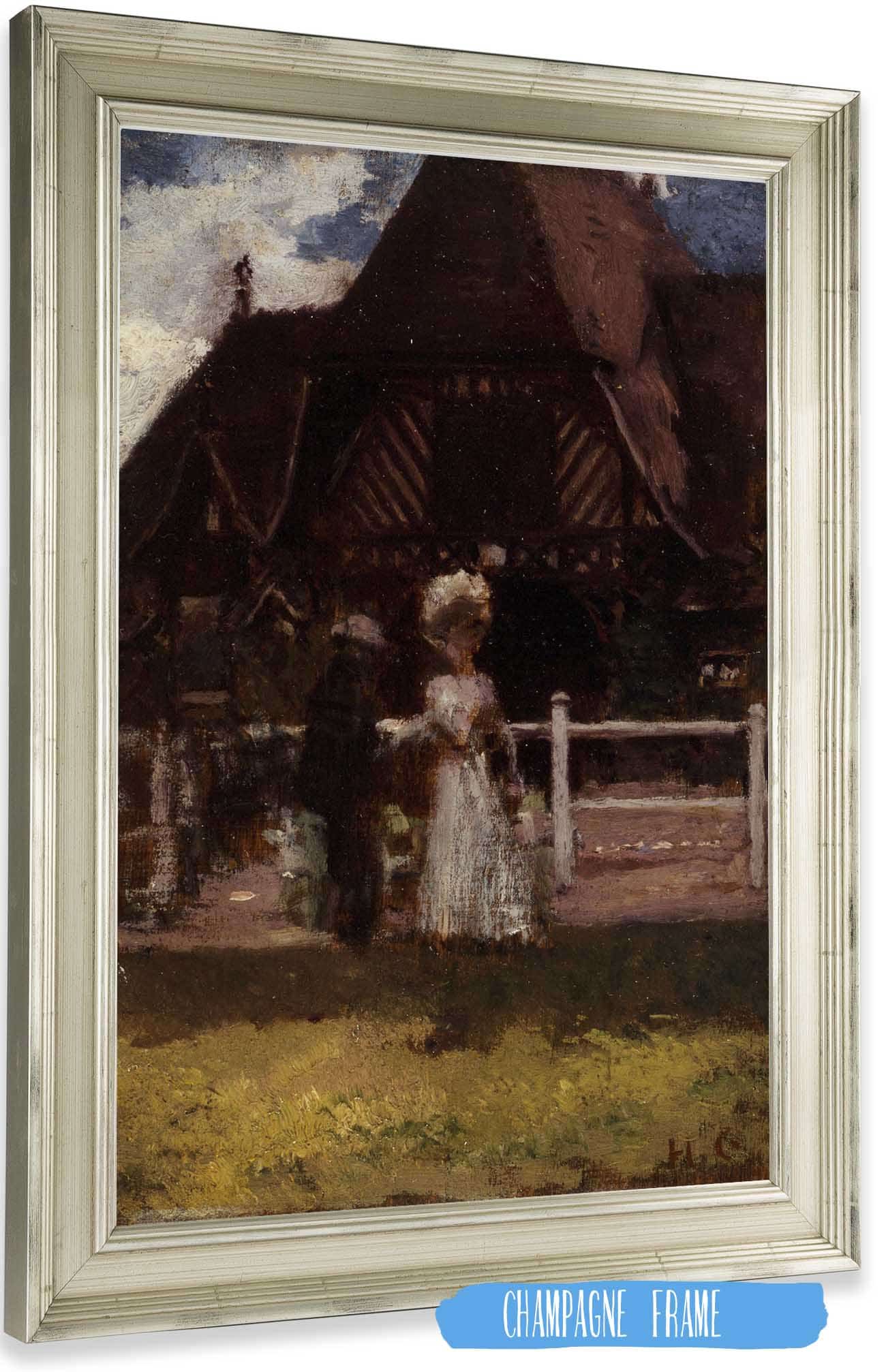 Etude Pour Un Tableau Non Identifie Montrant Lhippodrome De Deauville by Henri Gervex