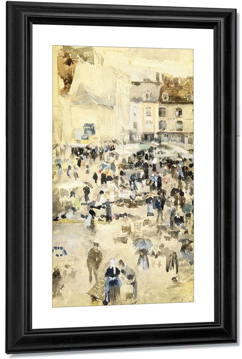 European Street Scene By Maurice Brazil Prendergast - Image 3