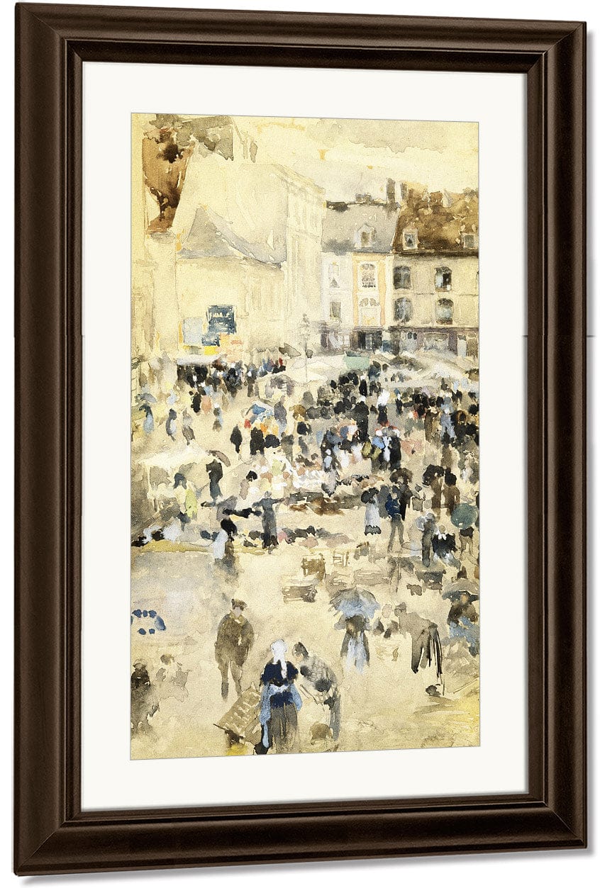 European Street Scene By Maurice Brazil Prendergast - Image 4