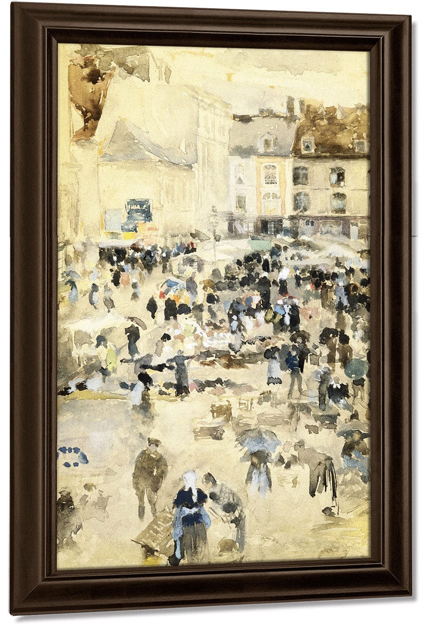 European Street Scene By Maurice Brazil Prendergast - Image 5