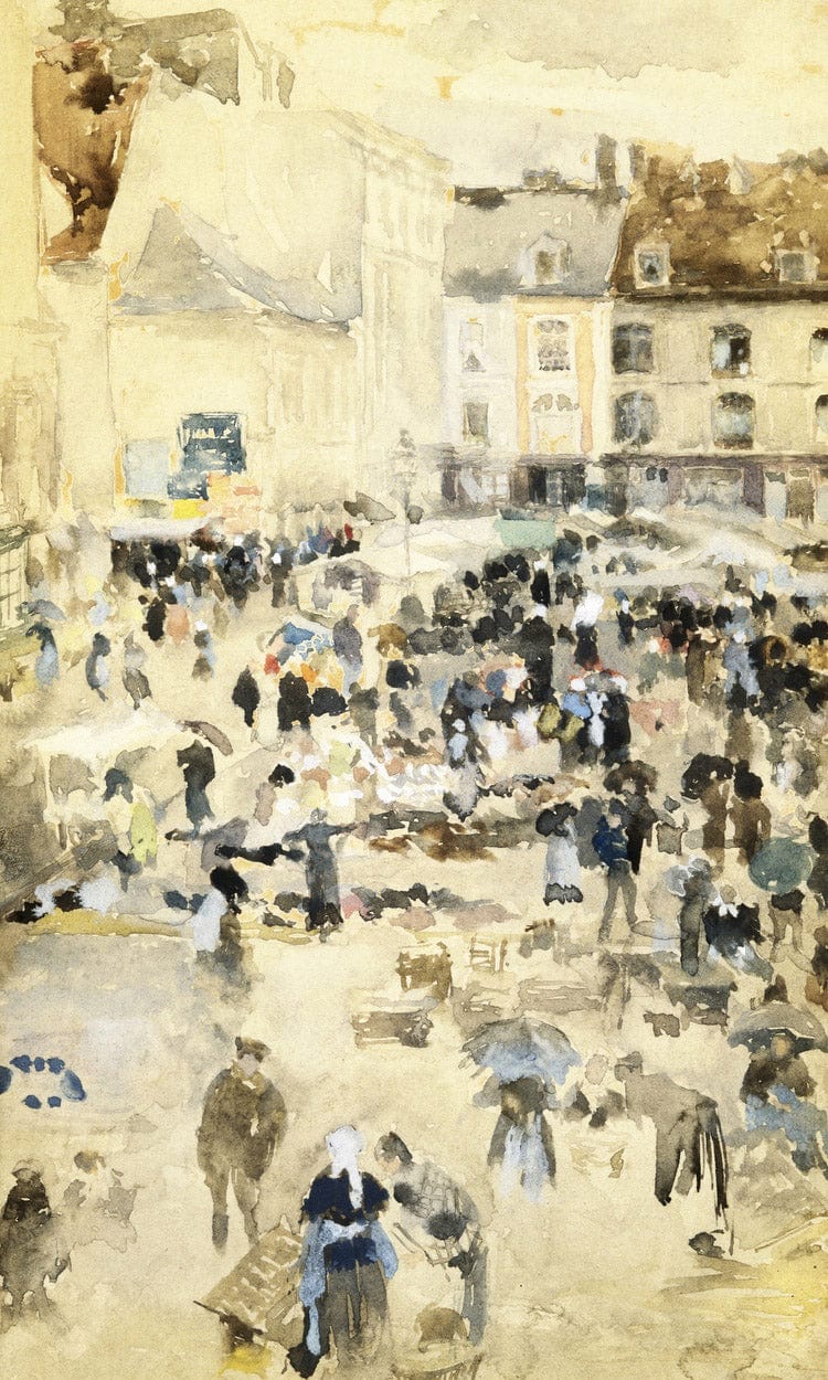 European Street Scene By Maurice Brazil Prendergast - Image 6