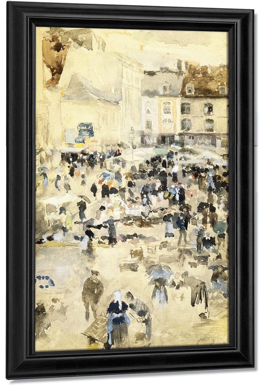 European Street Scene By Maurice Brazil Prendergast - Image 7