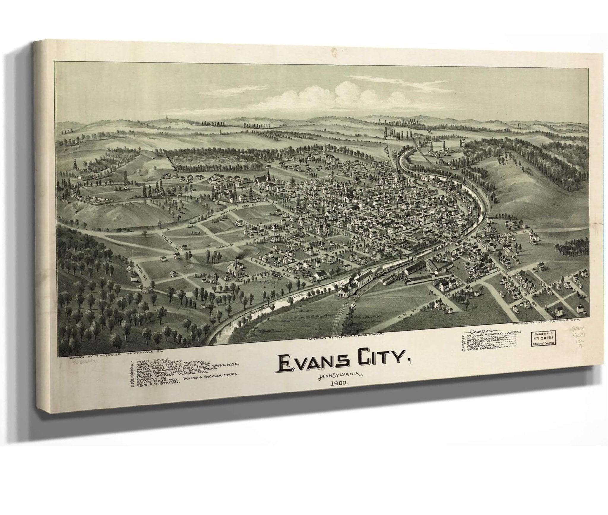 Evans City Pennsylvania 1900 State Of Pennsylvania