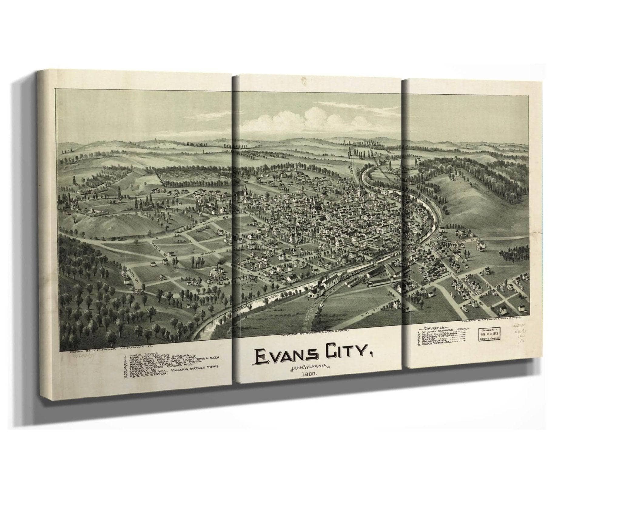 Evans City Pennsylvania 1900 State Of Pennsylvania - Image 2
