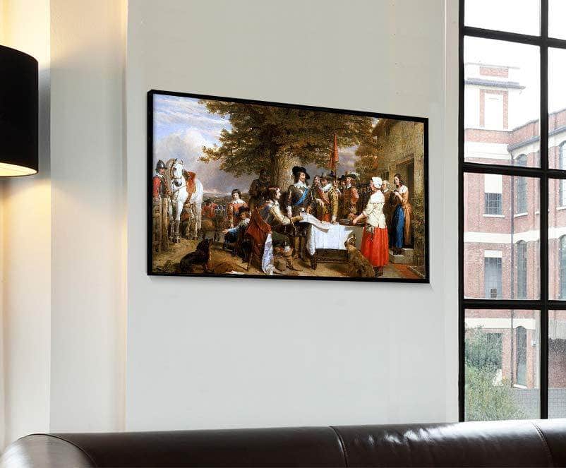 Eve Of The Battle Of Edge Hill, 1642 Painting Charles Landseer Canvas Art - Image 4