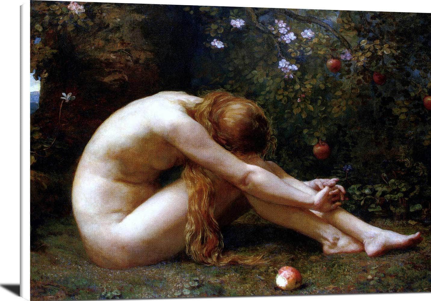 Eve Painting Anna Massey Lea Merritt Canvas Art