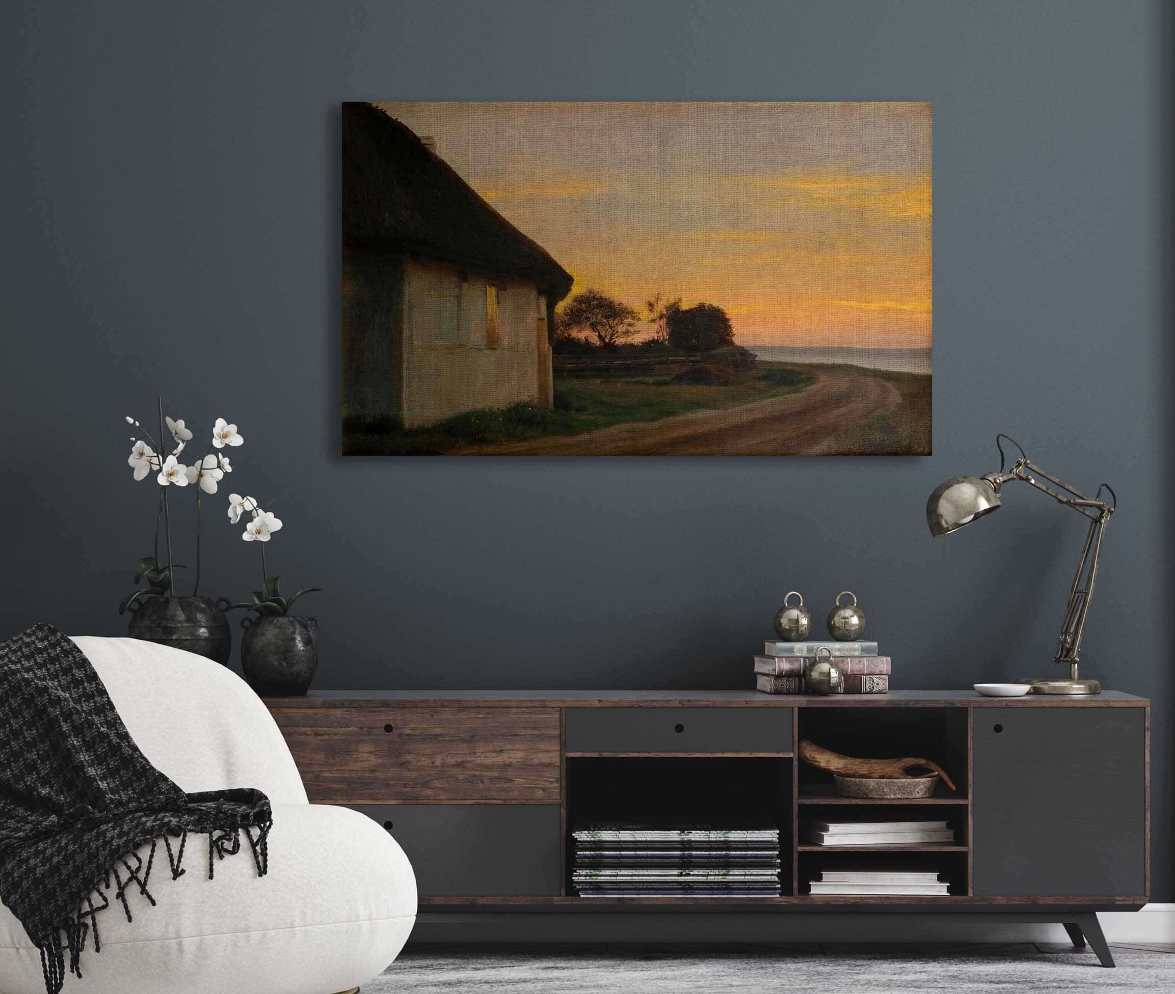Evening Lanscape With A House And Garden By The Sea Ellekilde by Carl Bloch - Image 5