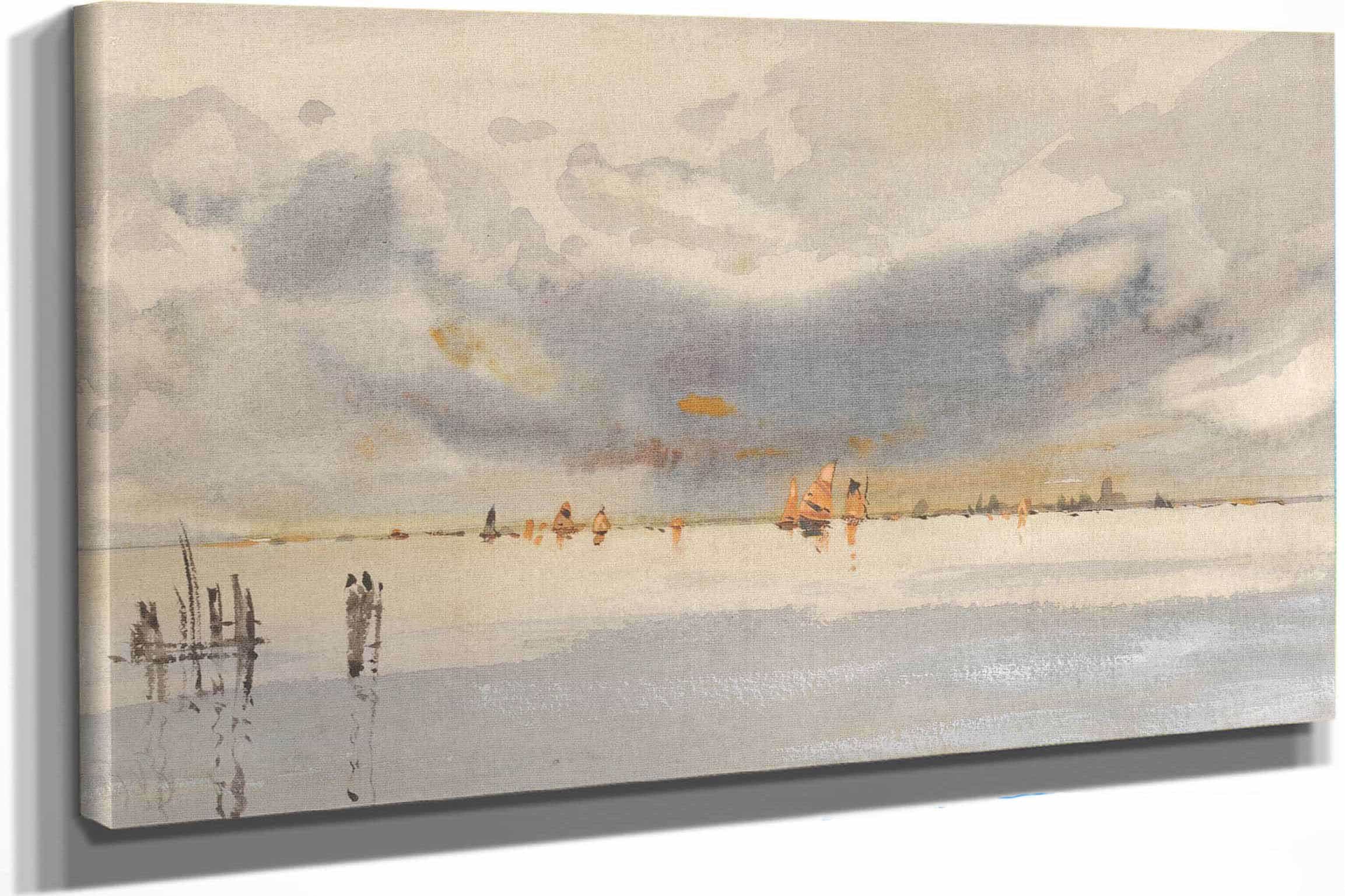 Evening On The Lagoon Venice by Hercules Brabazon Brabazon