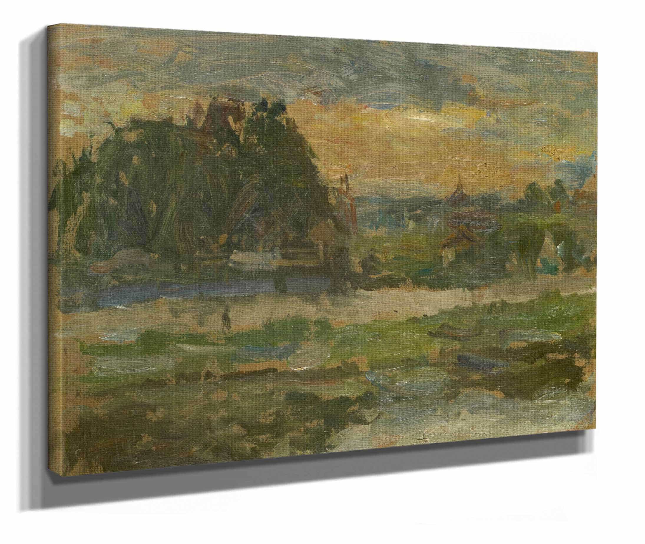 Evening On The Seine by Walter Kurt Wiemken - Image 2