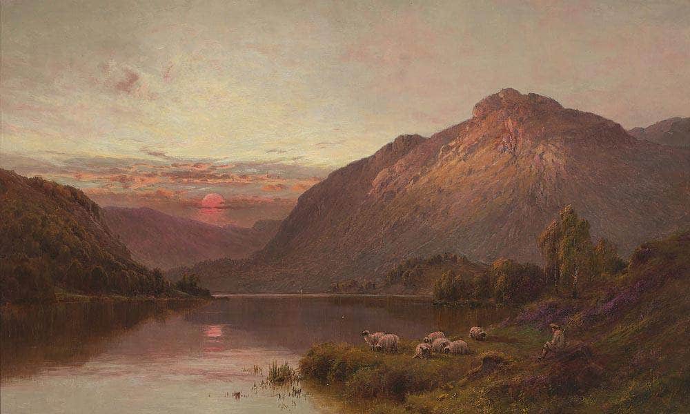 Evening Repose In The Highlands By Alfred De Breanski - Image 5