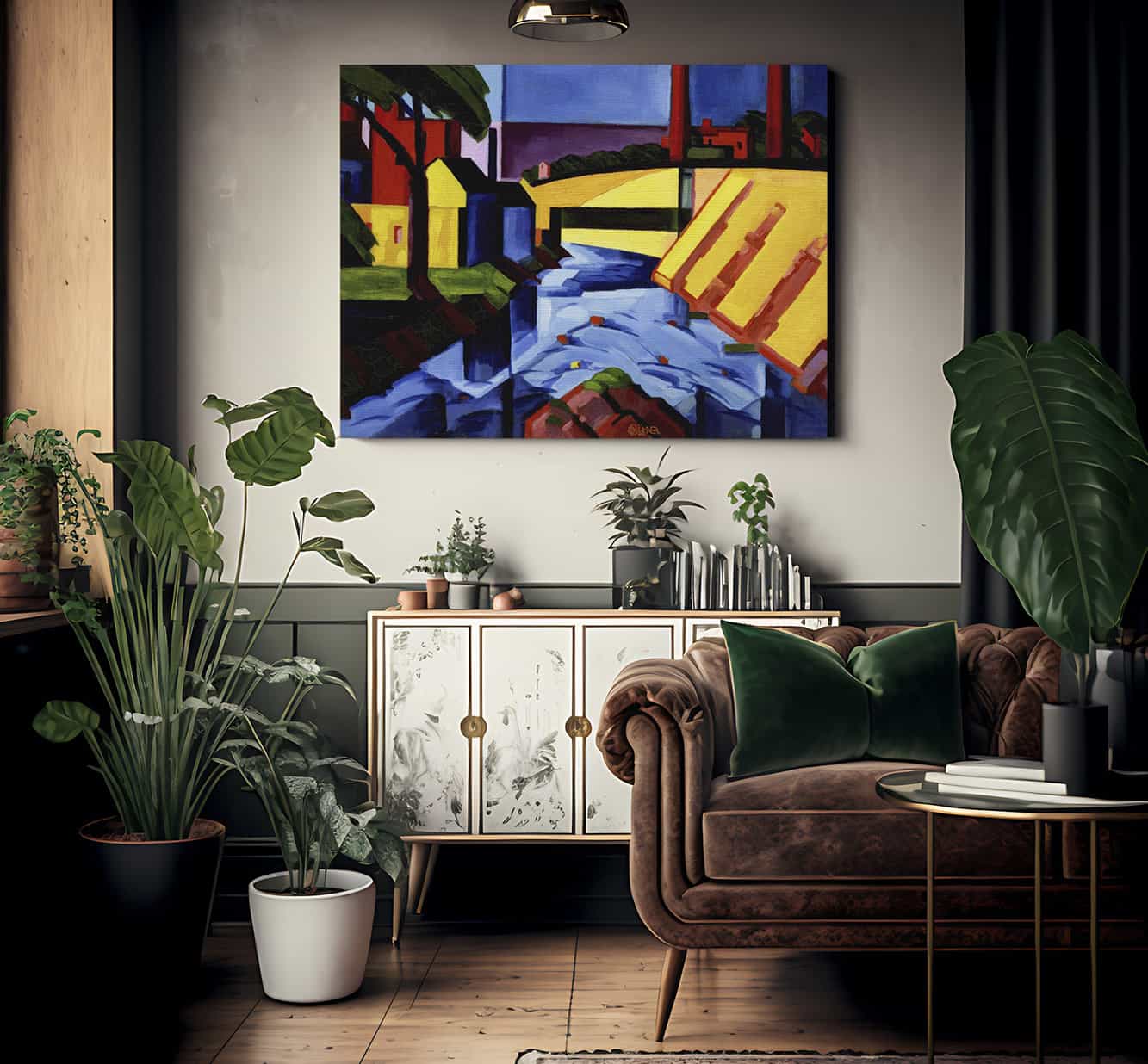 Evening Tones By Oscar Bluemner - Image 2