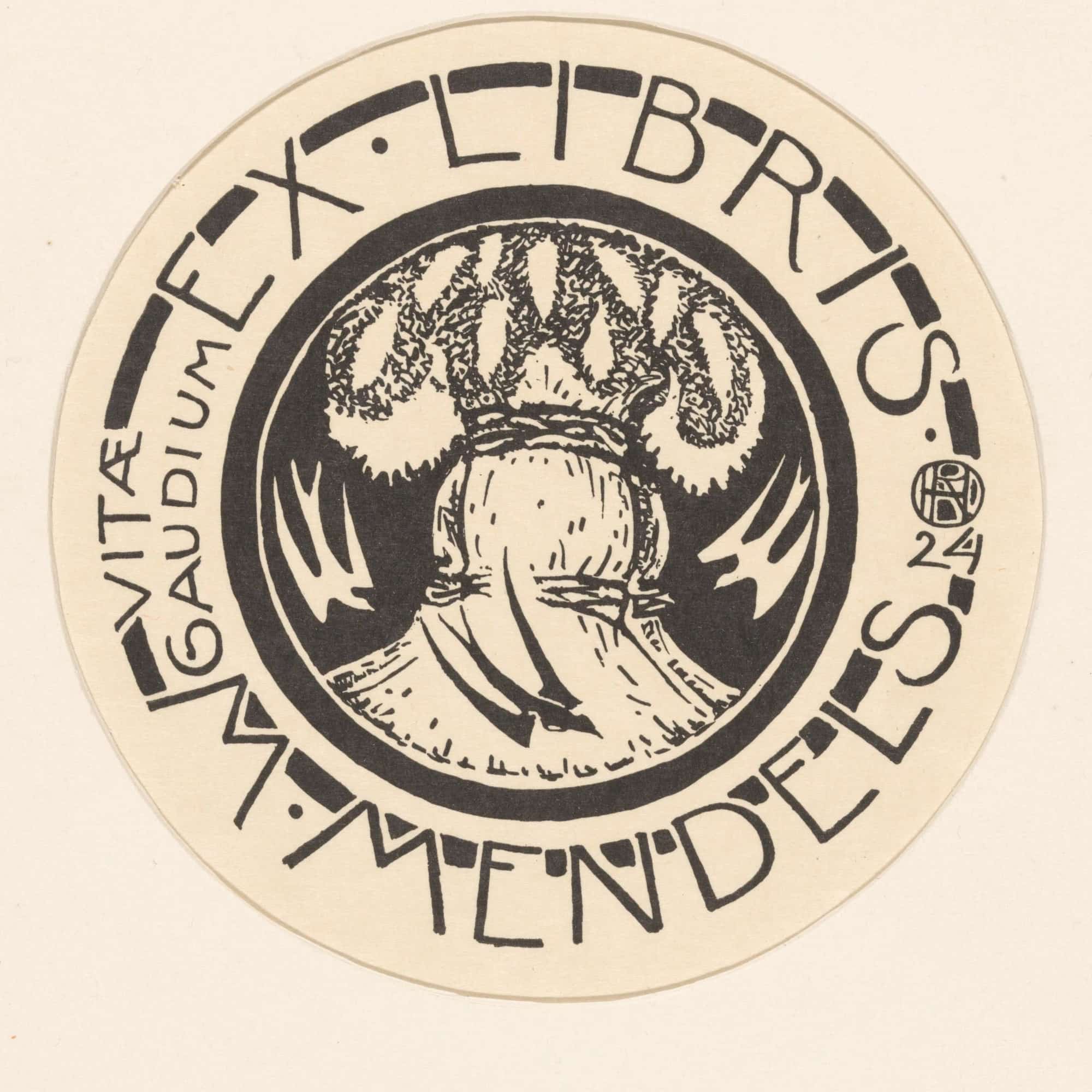 Ex Libris Van Maurits Mendels by Richard Nicolaus Roland Holst - Image 4